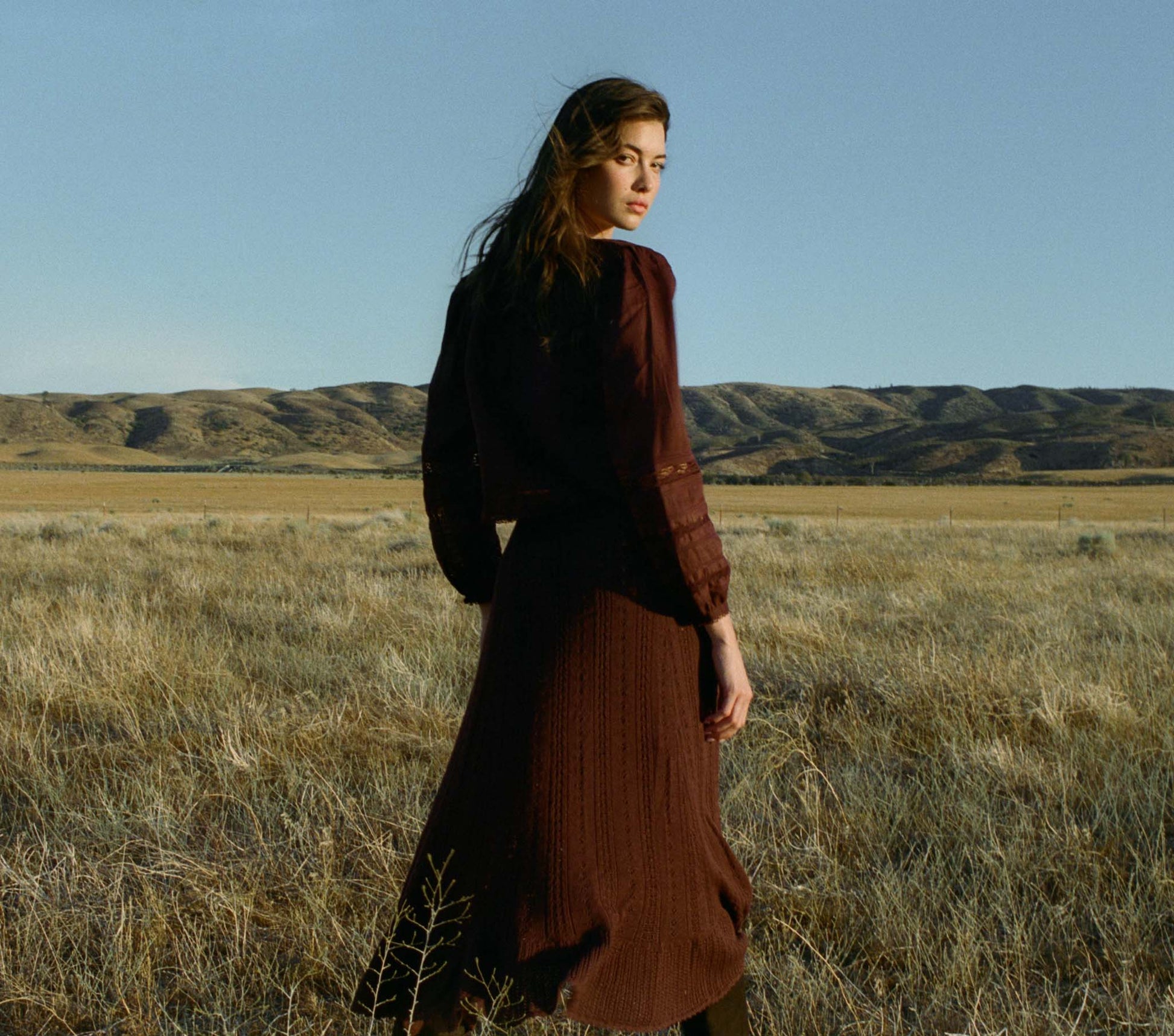 HMD -- CHANTAE SKIRT -- ANTIQUE WALNUT view 3
