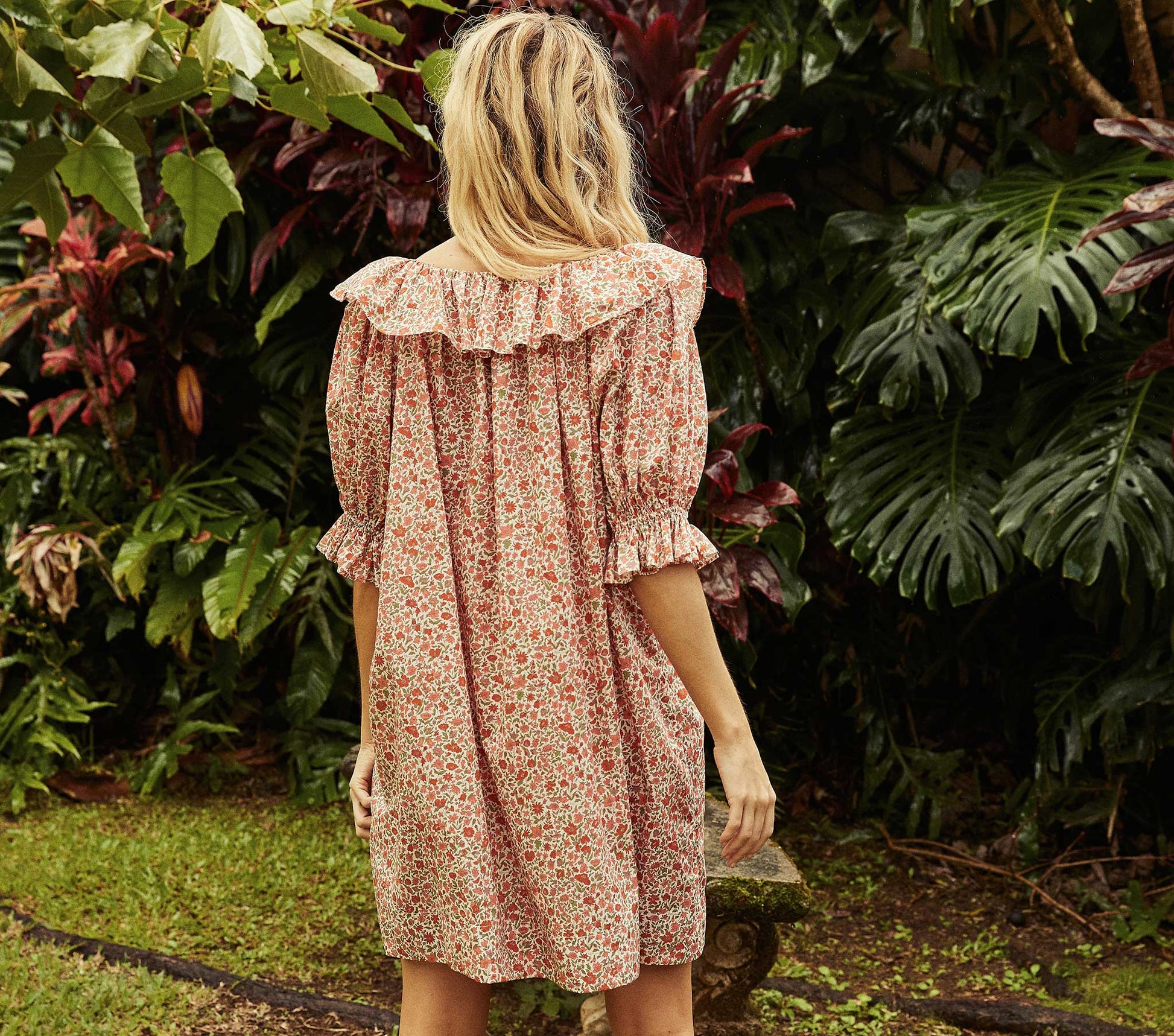 HMD -- CHIME DRESS -- CORAL POPPY BELL FLORAL view 5
