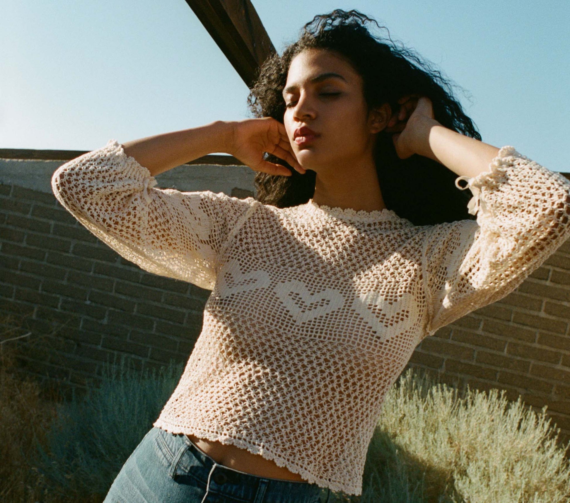 HMD -- CLAUDIA TOP -- ECRU view 2
