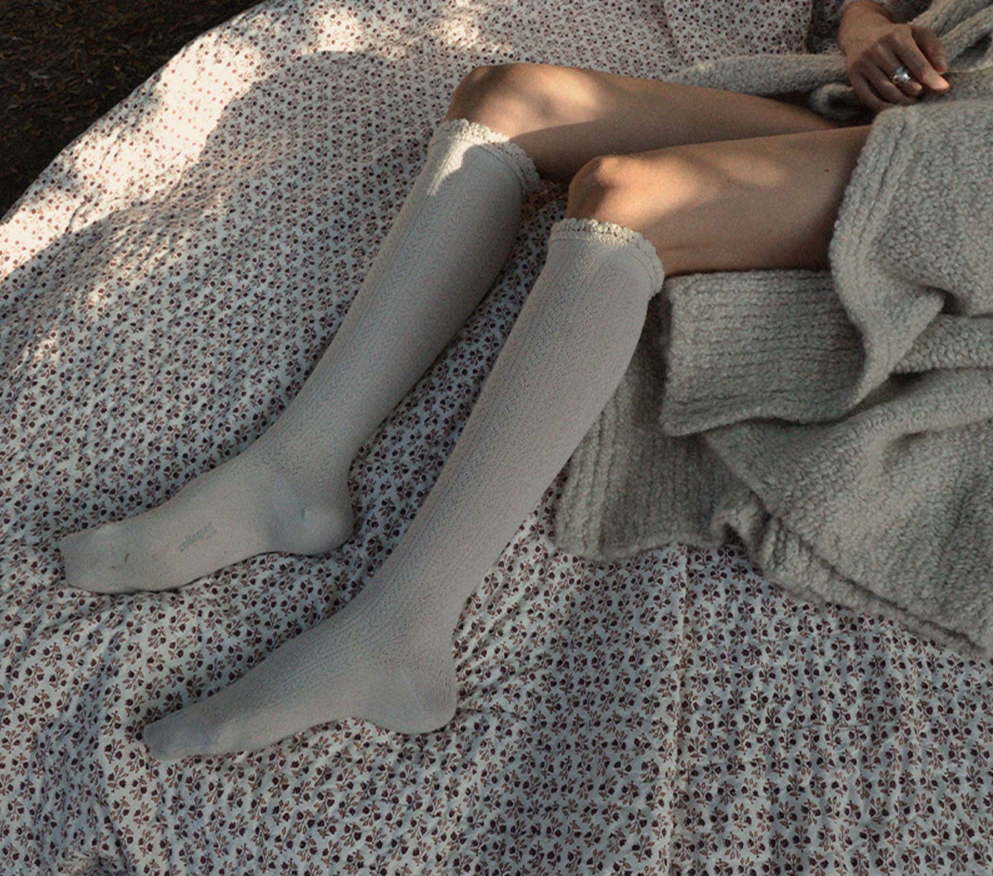 COLLÉGIEN POINTELLE KNEE HIGH SOCK -- DOUX AGNEAUX view 2