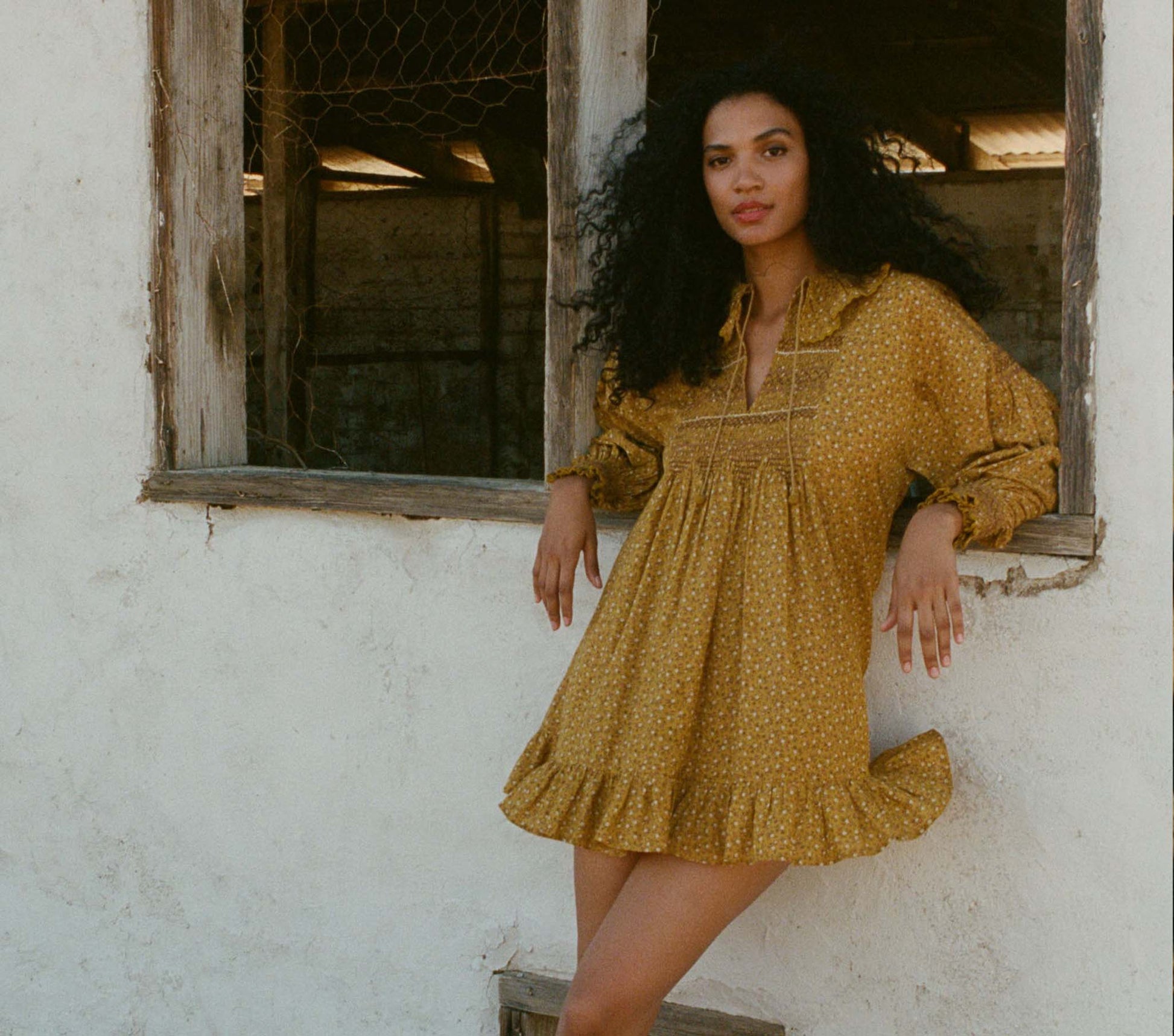 HMD -- CORDELIA DRESS -- SUNSOAKED FOOTHILLS FLORAL view 1
