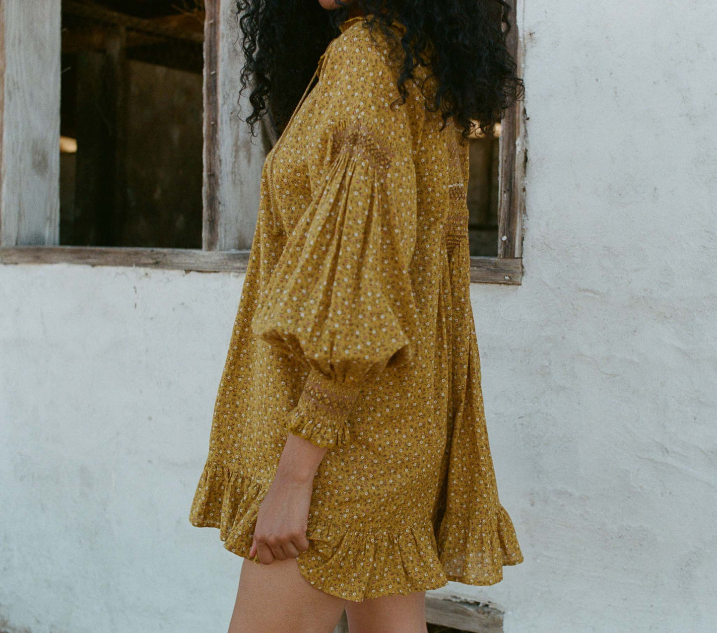 HMD -- CORDELIA DRESS -- SUNSOAKED FOOTHILLS FLORAL