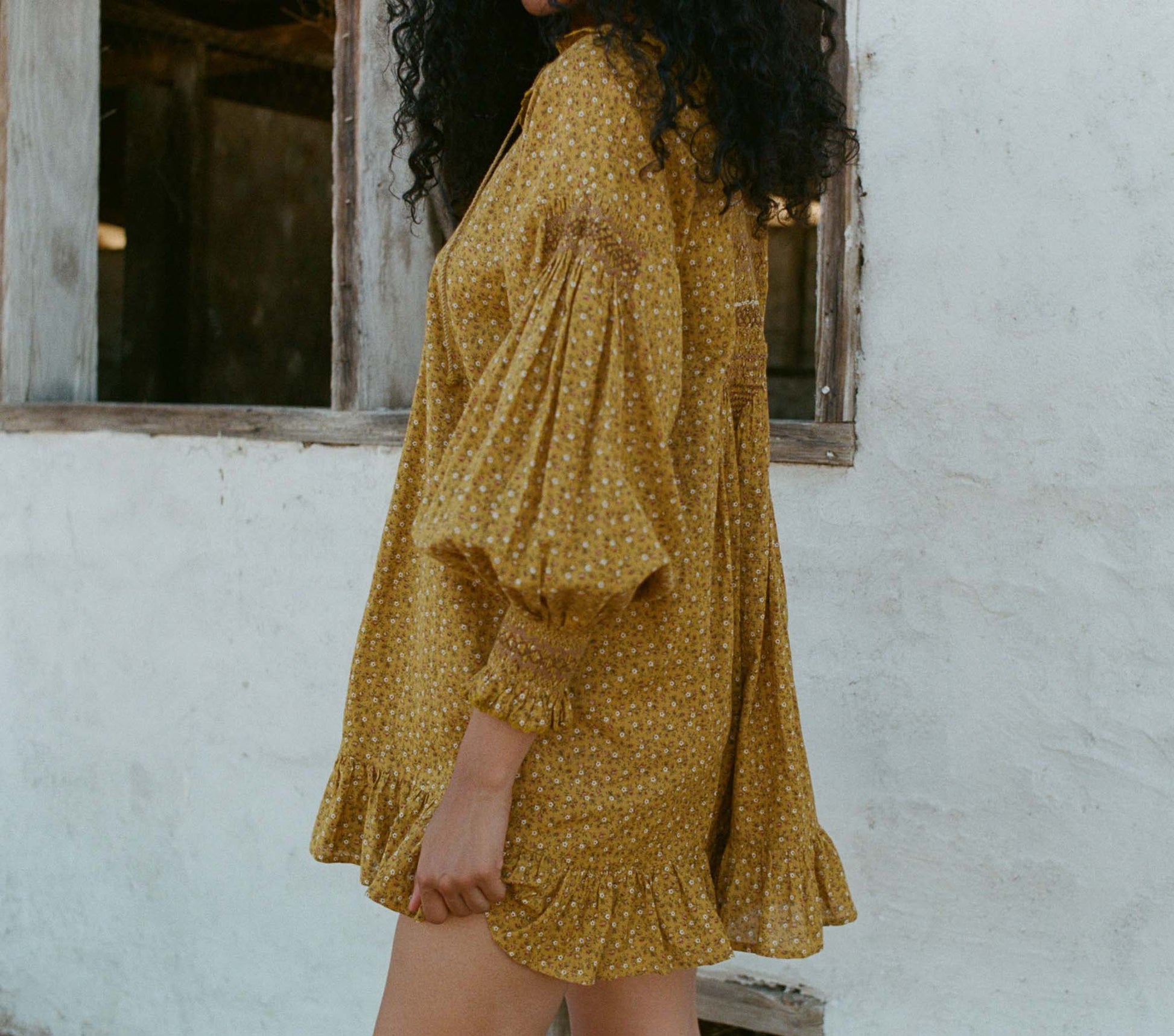 HMD -- CORDELIA DRESS -- SUNSOAKED FOOTHILLS FLORAL view 4
