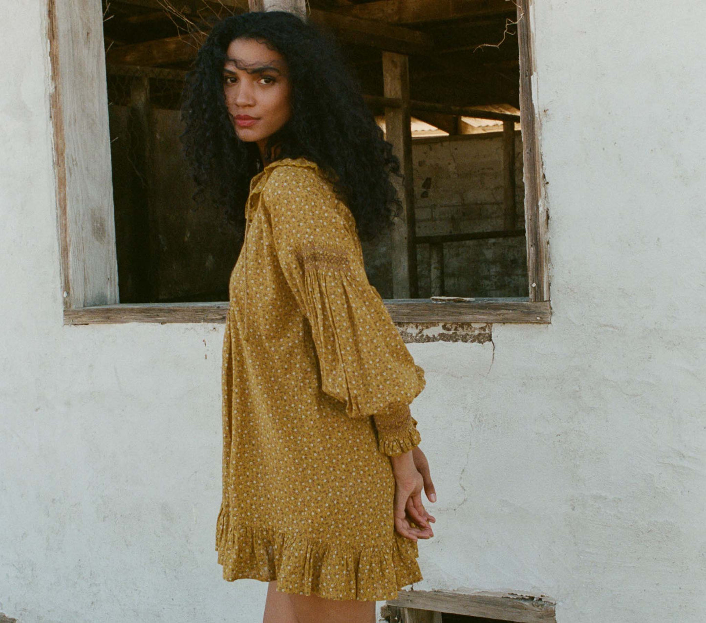 HMD -- CORDELIA DRESS -- SUNSOAKED FOOTHILLS FLORAL