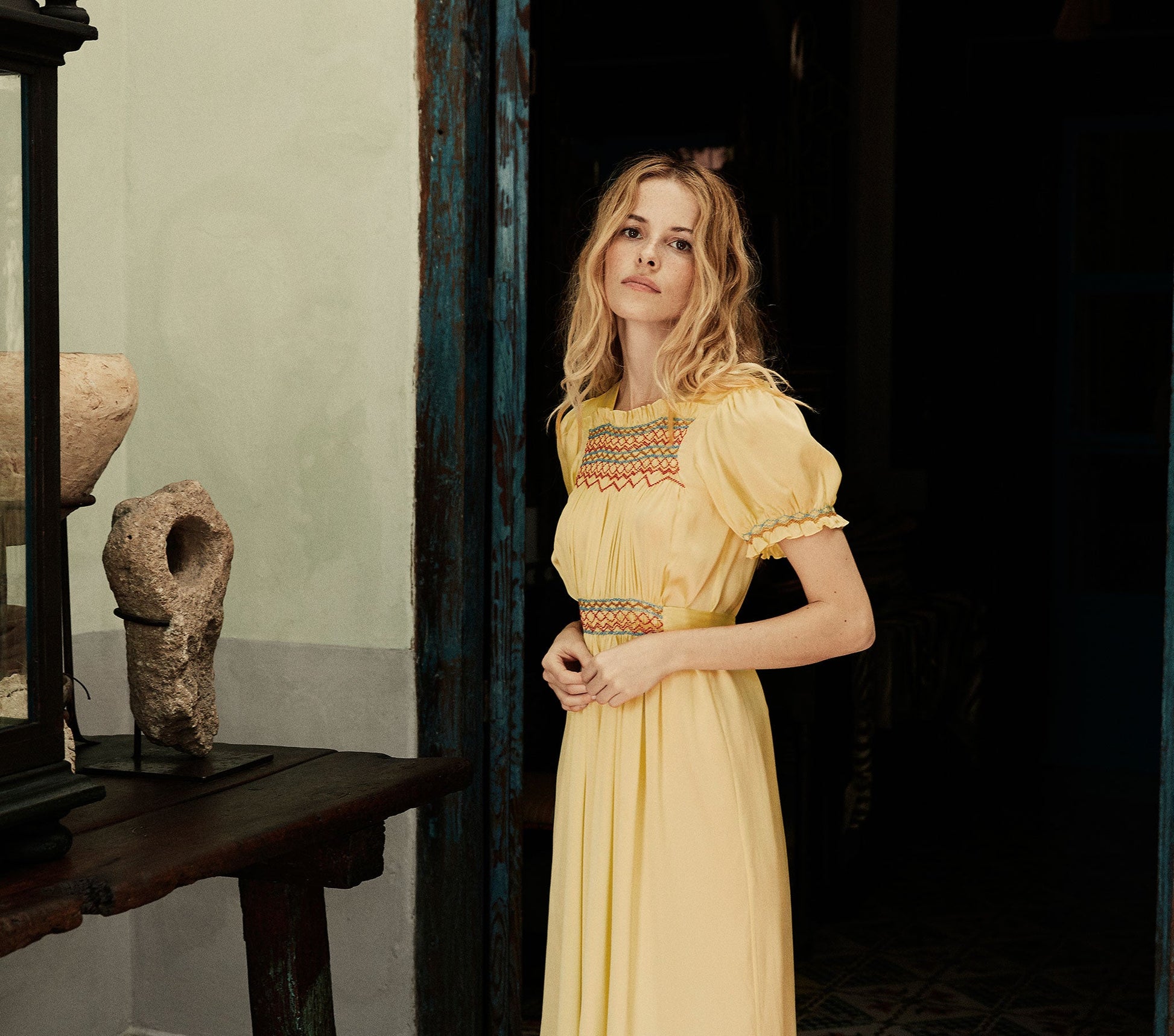 HMD -- CASTALIA DRESS -- SUNFADED YELLOW view 1
