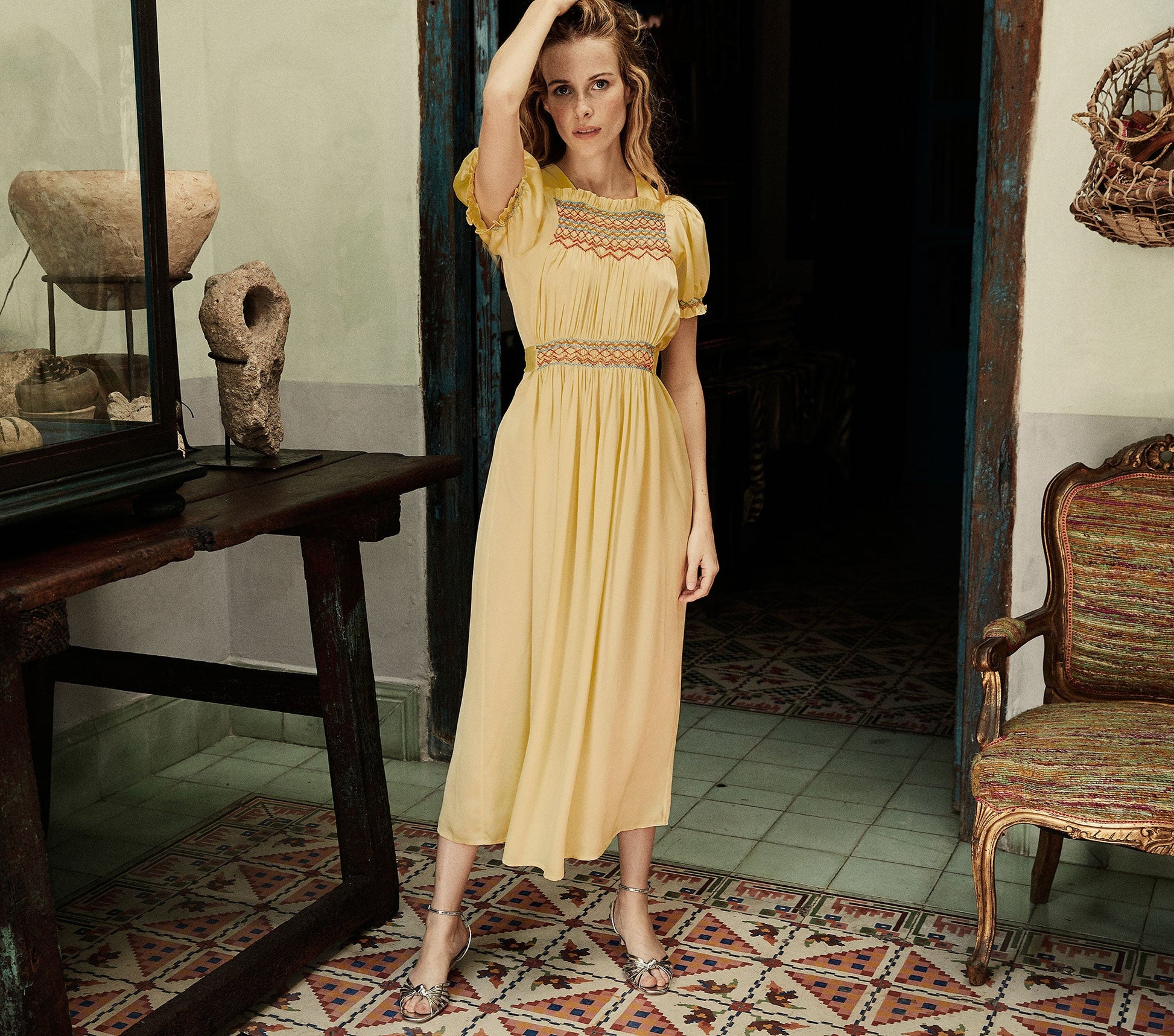 HMD -- CASTALIA DRESS -- SUNFADED YELLOW view 2
