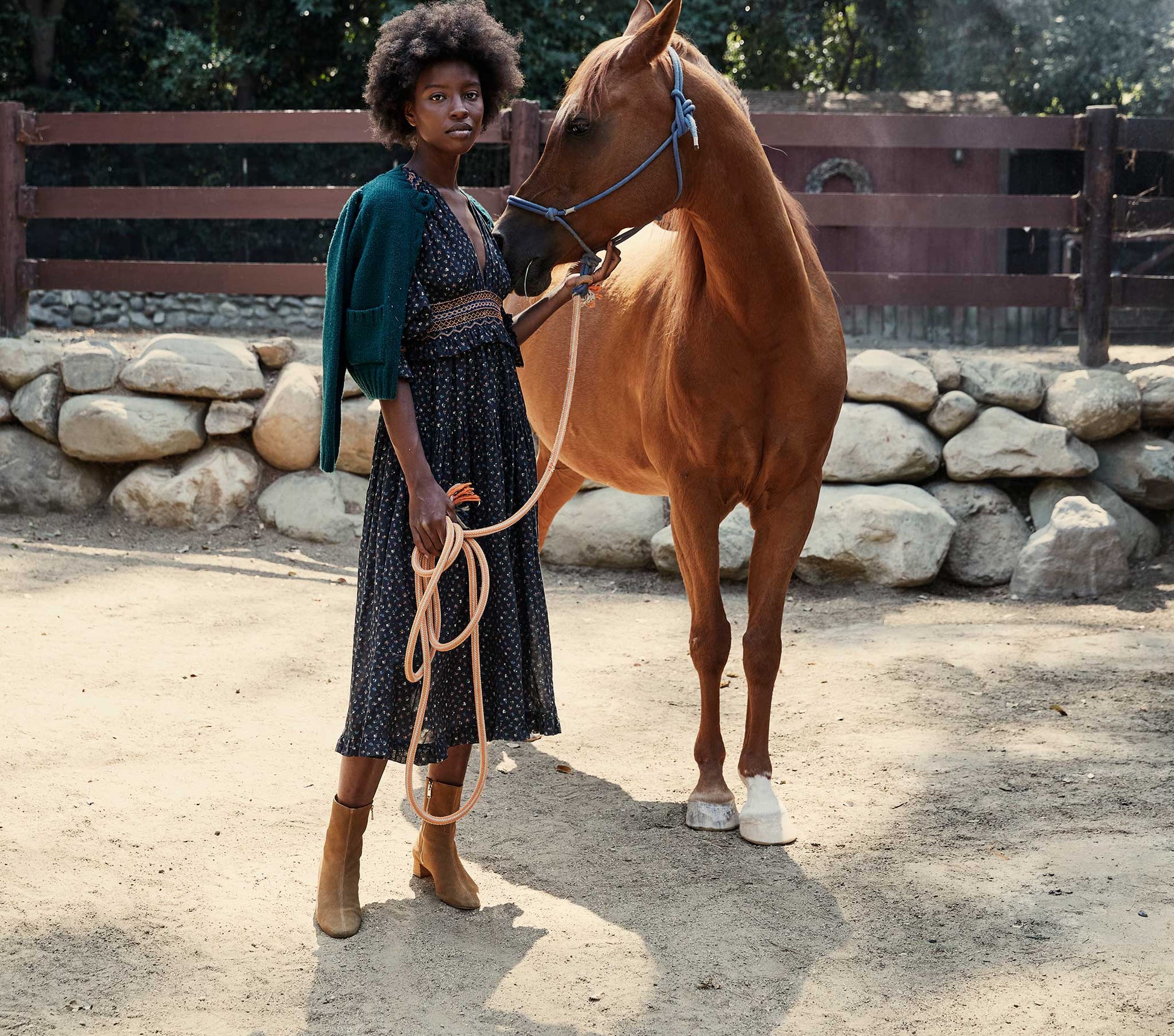 HMD -- RISETTE CARDIGAN SWEATER -- FOREST GREEN view 1
