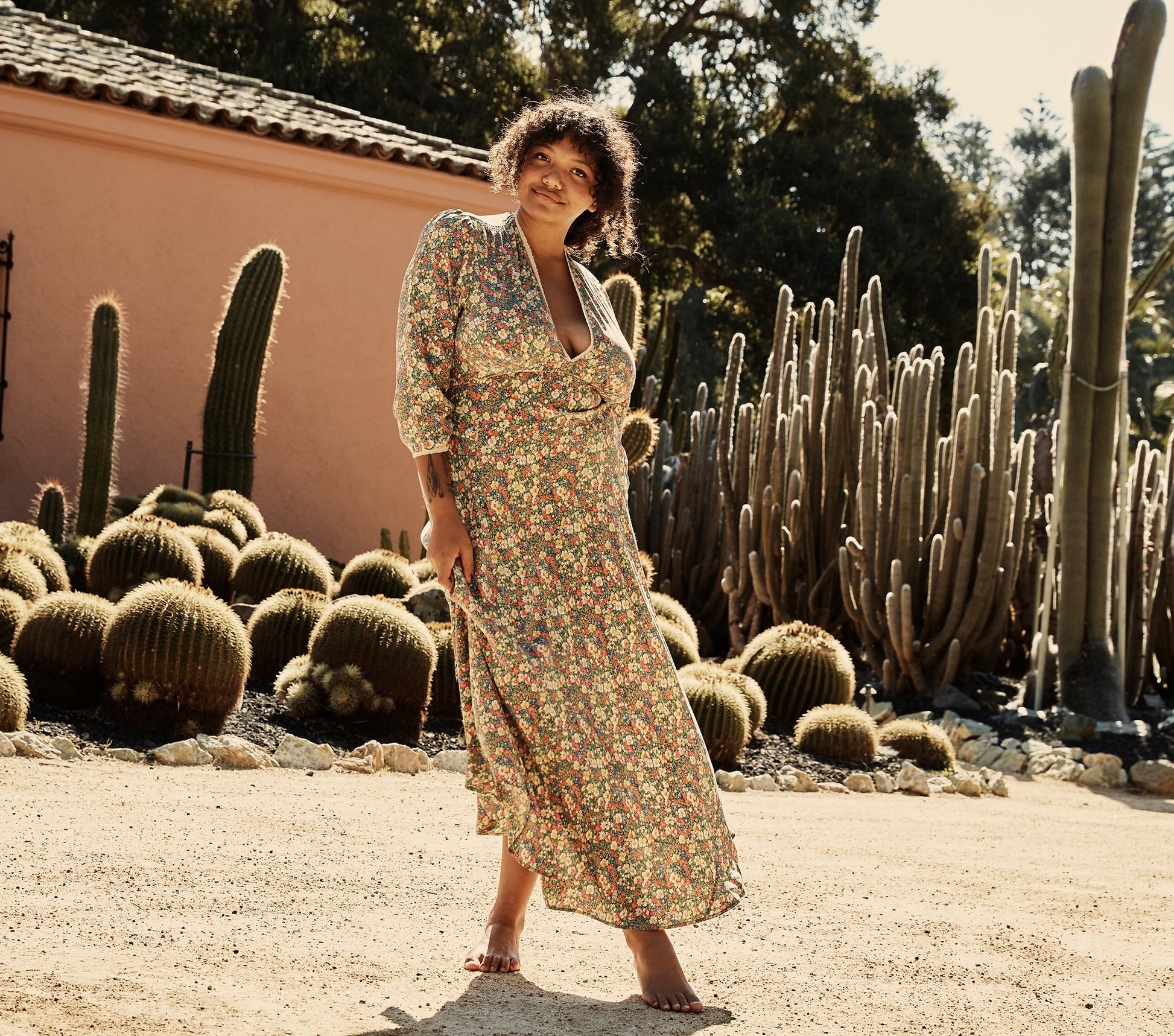 HMD -- CATSKILL DRESS -- GREEN VALLEY FLORAL view 1
