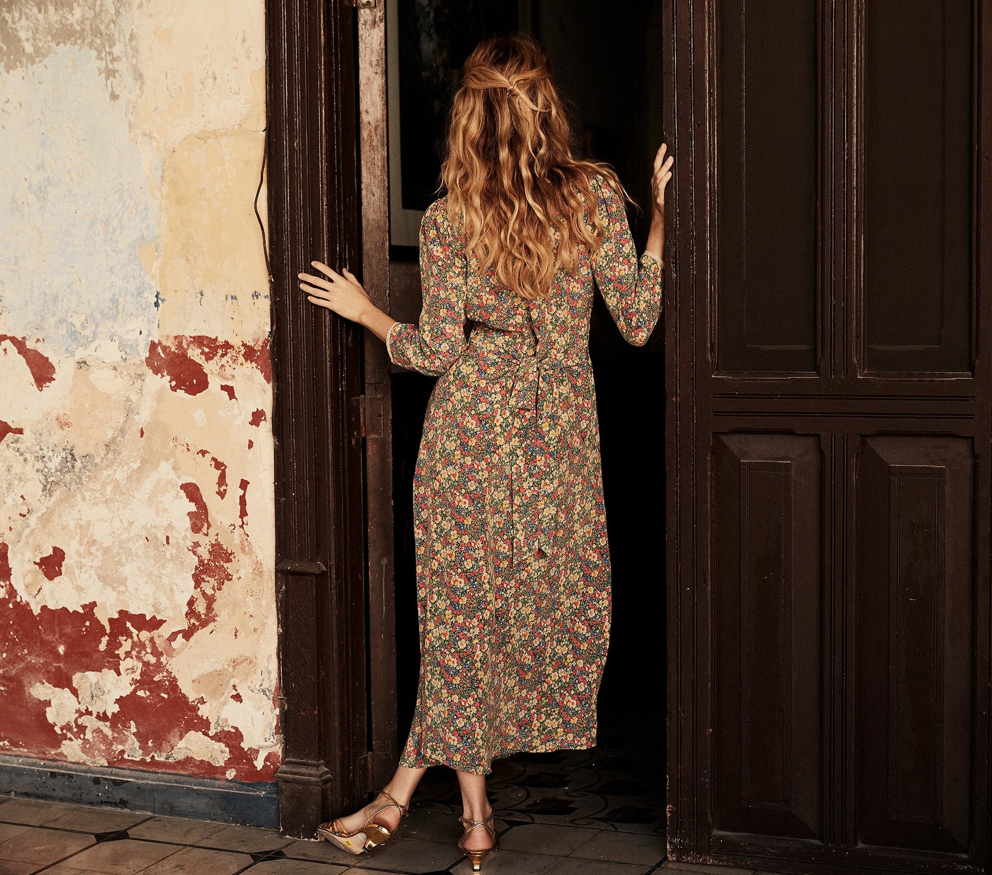 HMD -- CATSKILL DRESS -- GREEN VALLEY FLORAL view 6
