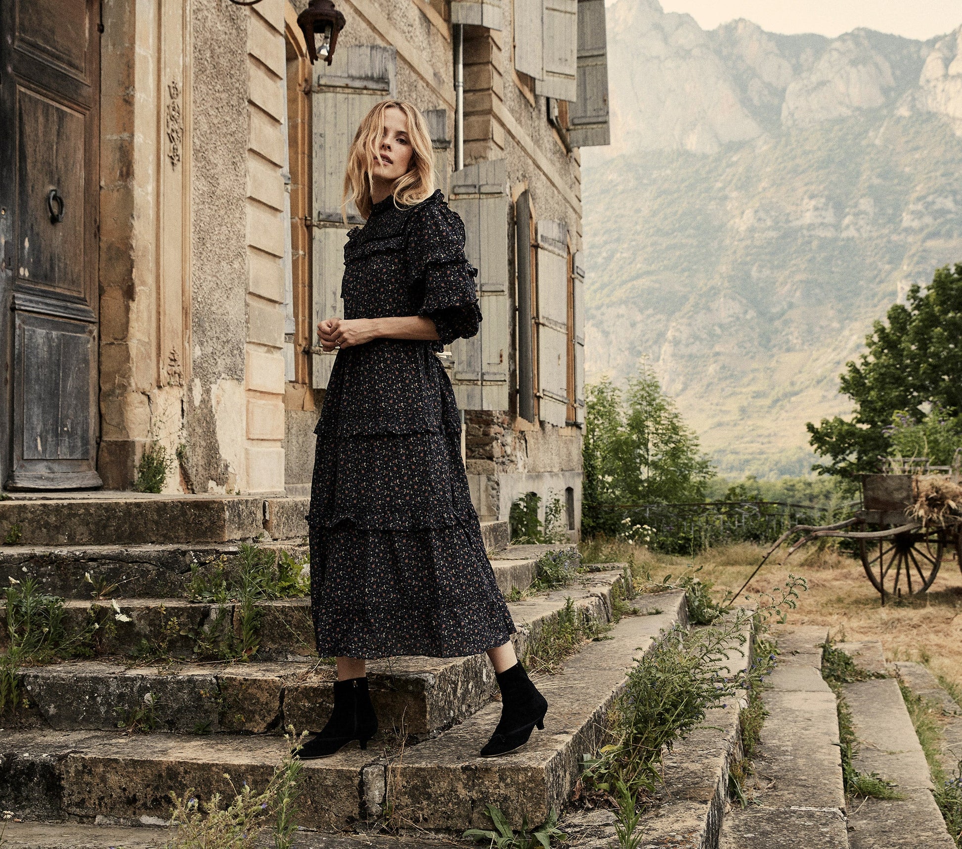 HMD -- CLAY DRESS -- BLACK MARFA PAISLEY view 8
