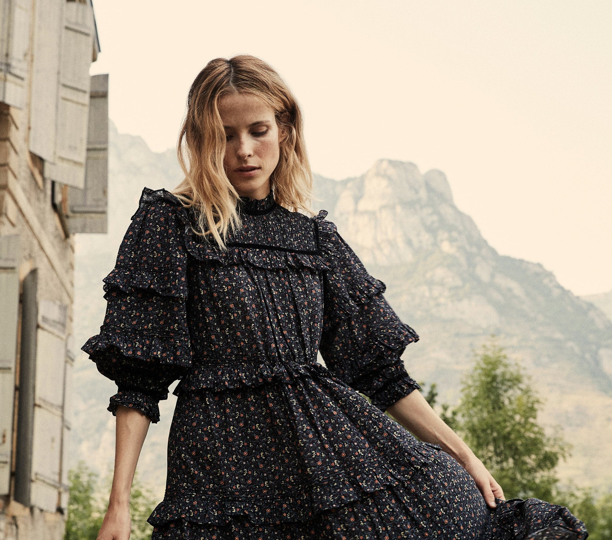 HMD -- CLAY DRESS -- BLACK MARFA PAISLEY view 4
