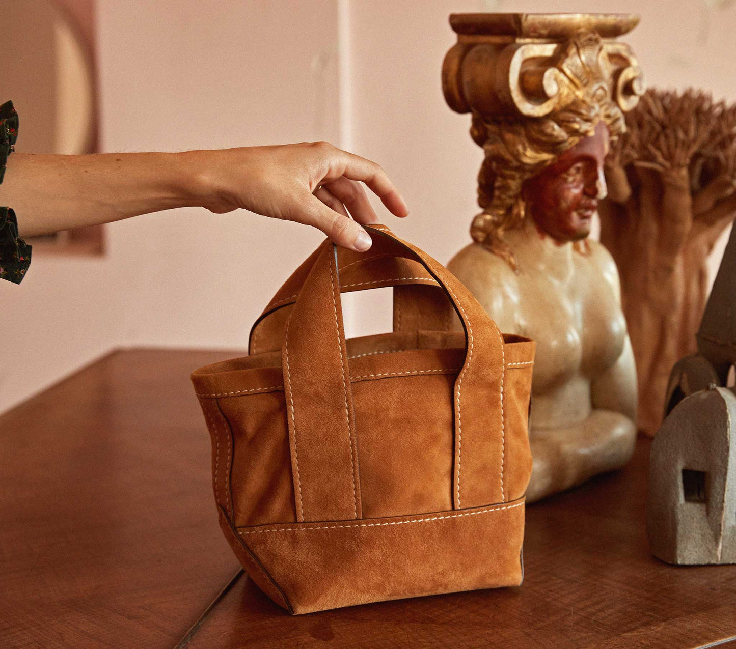 HMD -- LILOU MINI TOTE -- CAMEL