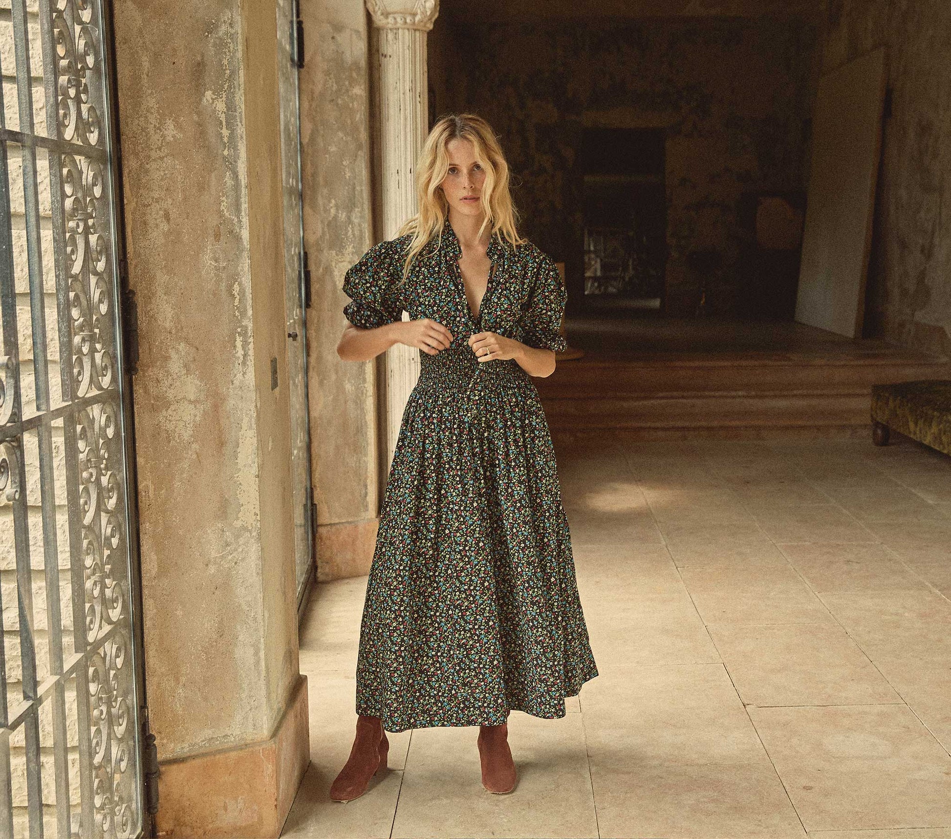 HMD -- EVERLY DRESS -- MONTPELLIER FLORAL view 2