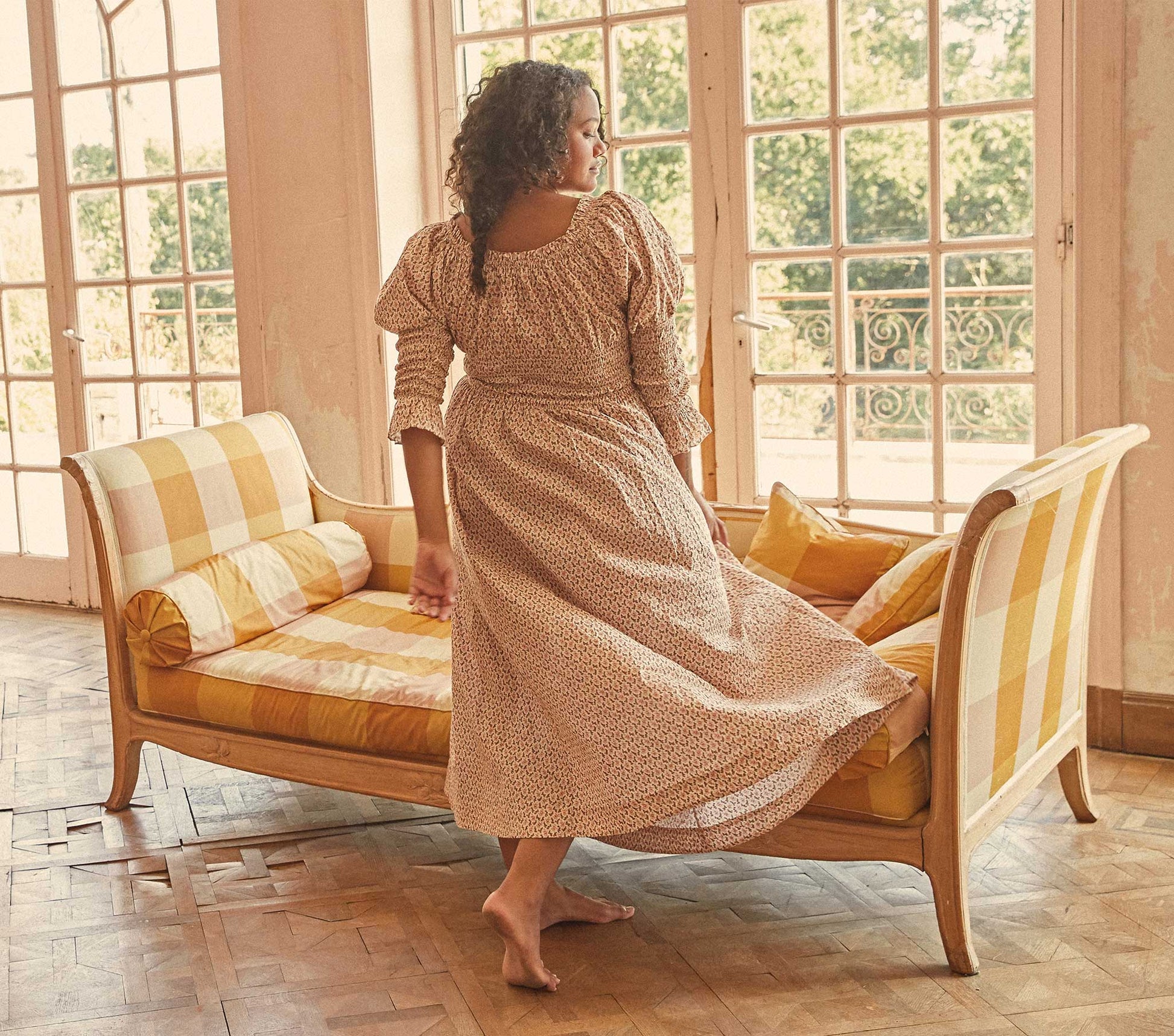 HMD -- KAIRA DRESS -- CREAM WINTER DITSY view 12
