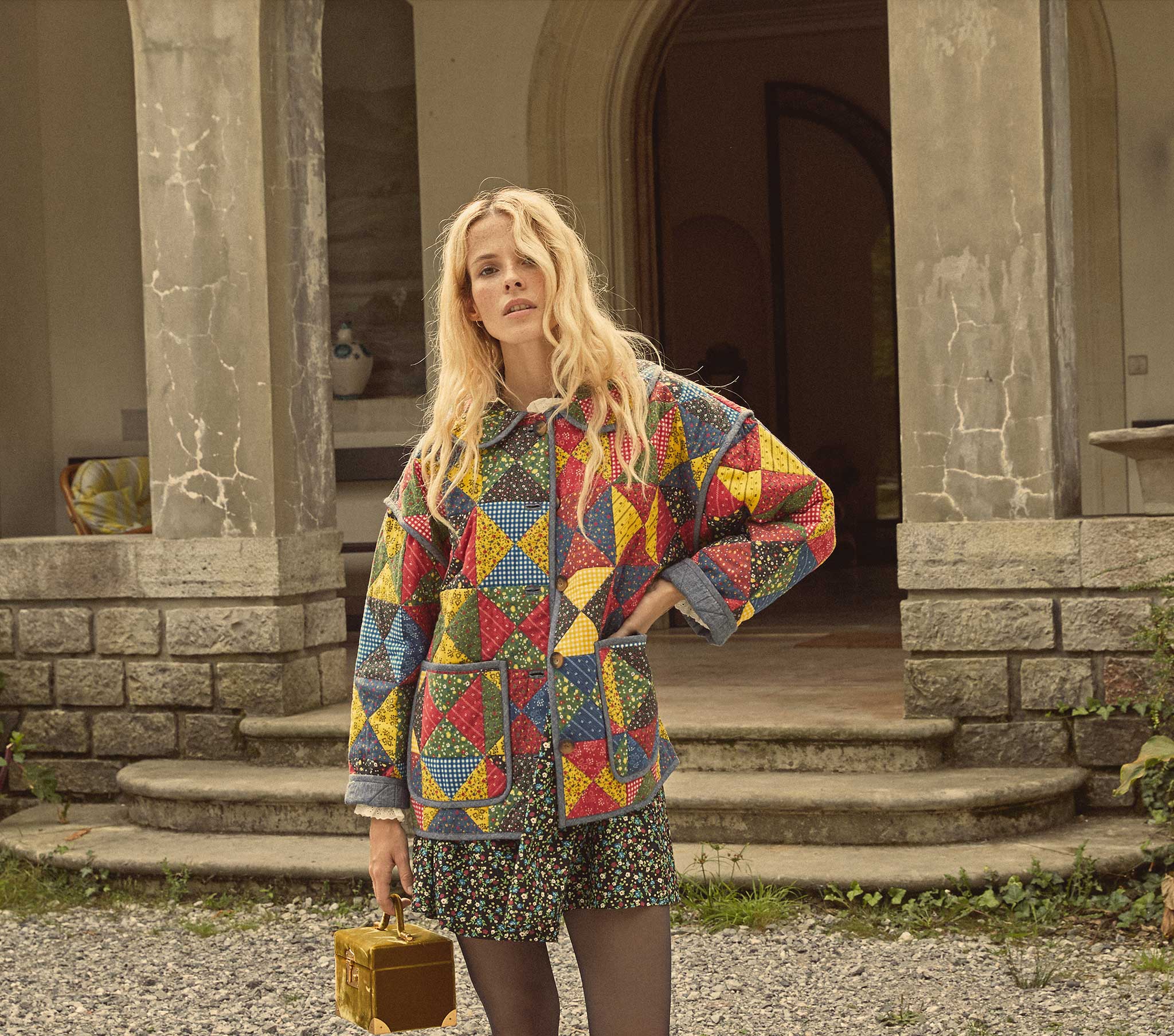 HMD -- STARLING JACKET -- COUNTRYSIDE PATCHWORK PRINT