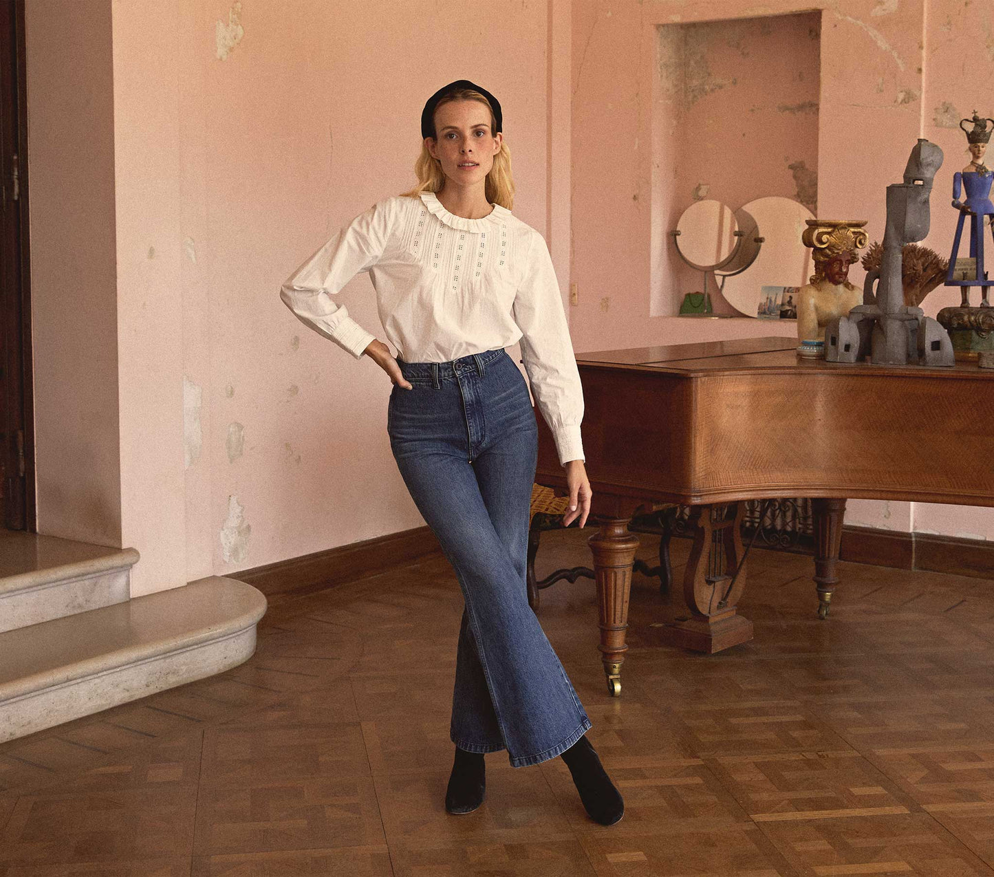 HMD -- PLUM TOP -- POWDER