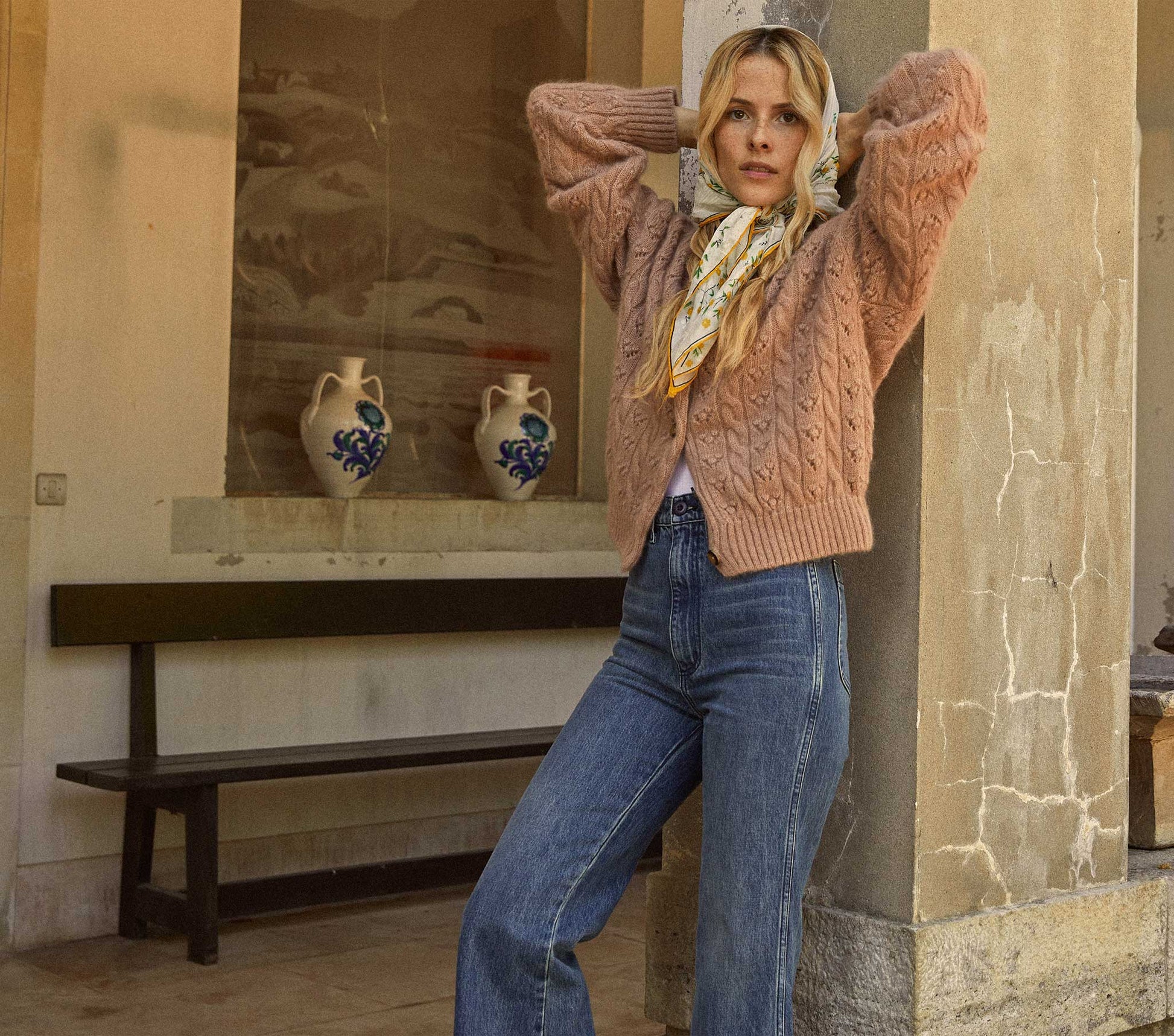 HMD -- ADLER CARDIGAN SWEATER -- CLAY view 8
