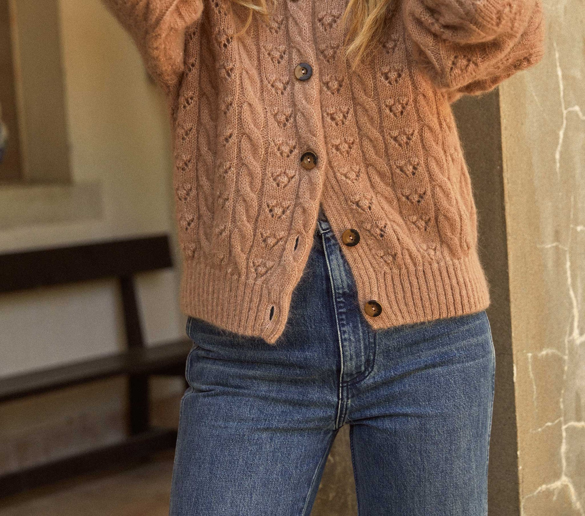 HMD -- ADLER CARDIGAN SWEATER -- CLAY view 7
