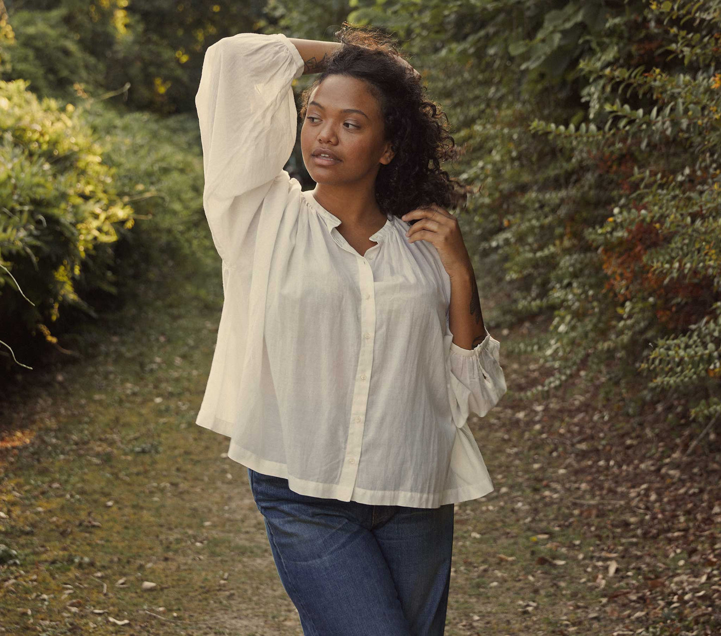 HMD -- THE JANE BLOUSE -- SALT