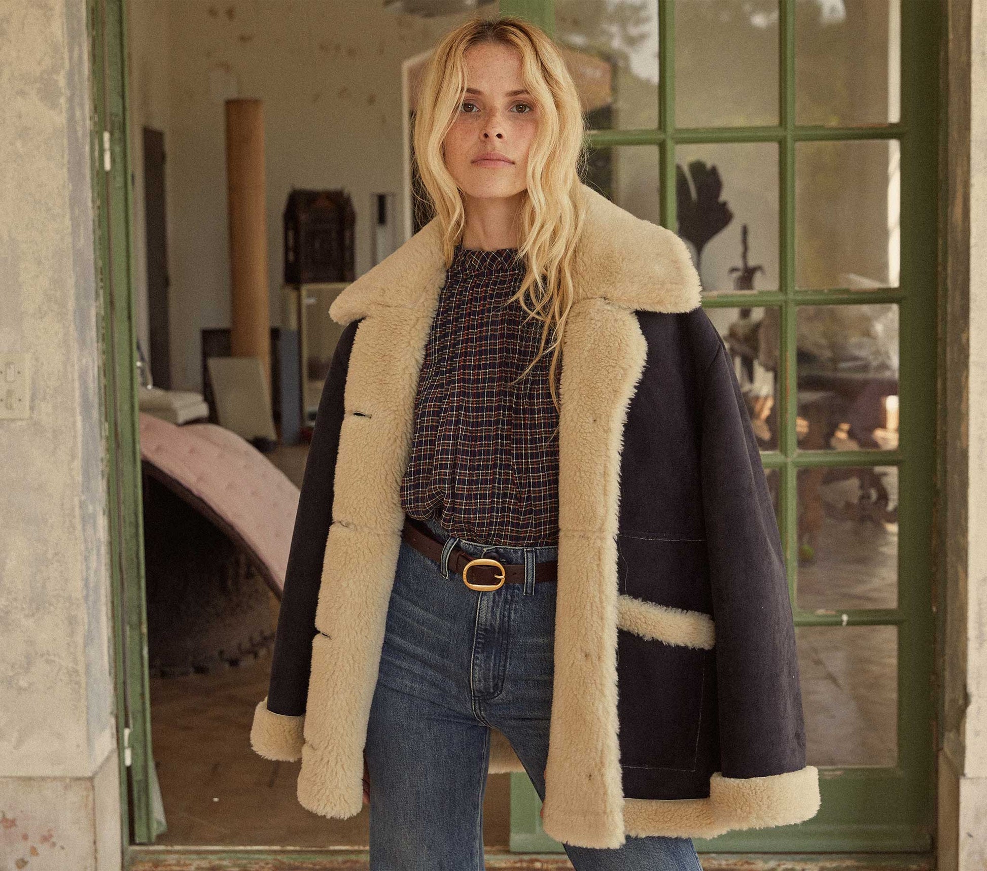 HMD -- AMADEA TOP -- MIDNIGHT ST GERMAIN PLAID view 9
