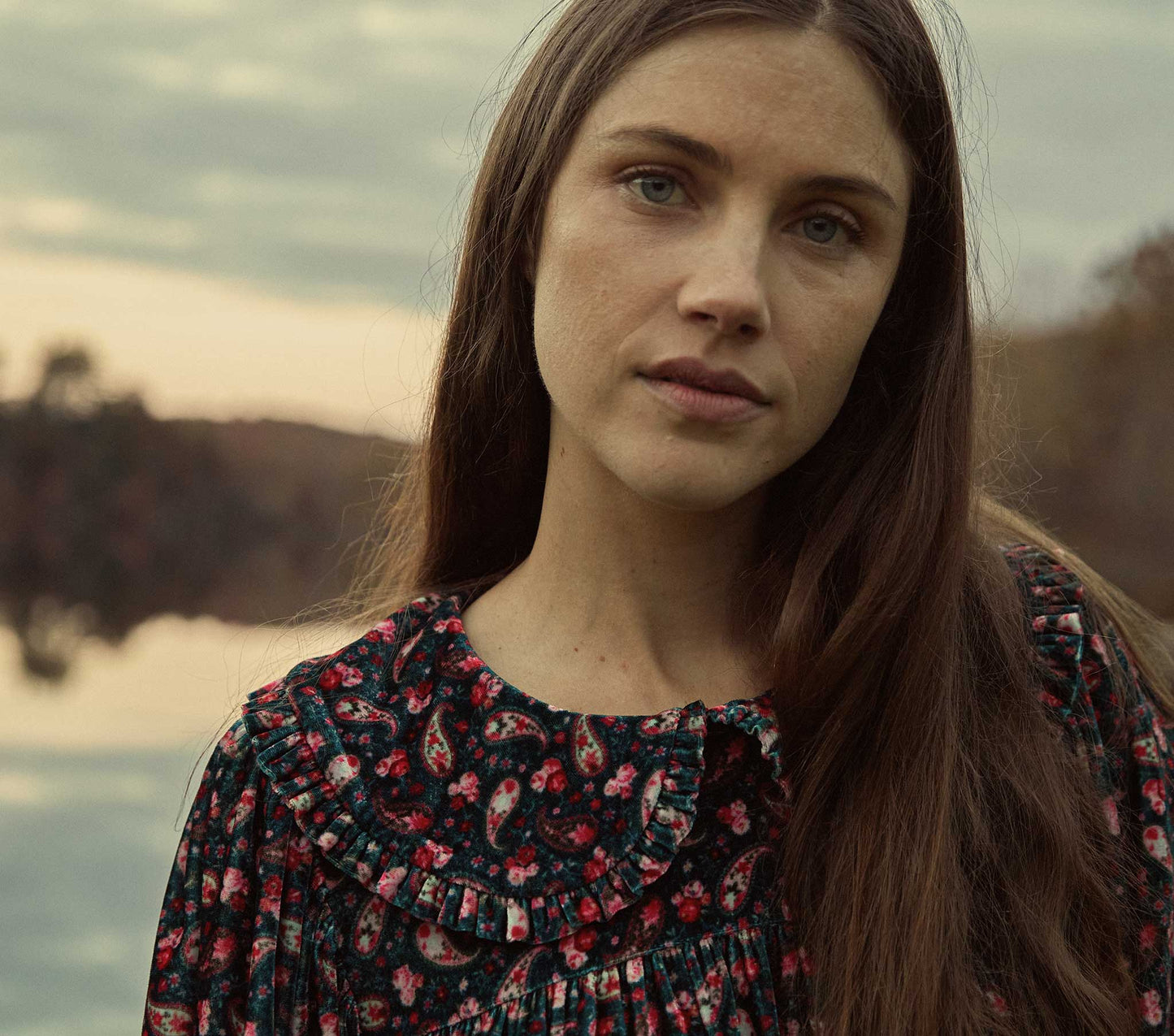 HMD -- NORA DRESS -- TEAL CANTERBURY PAISLEY