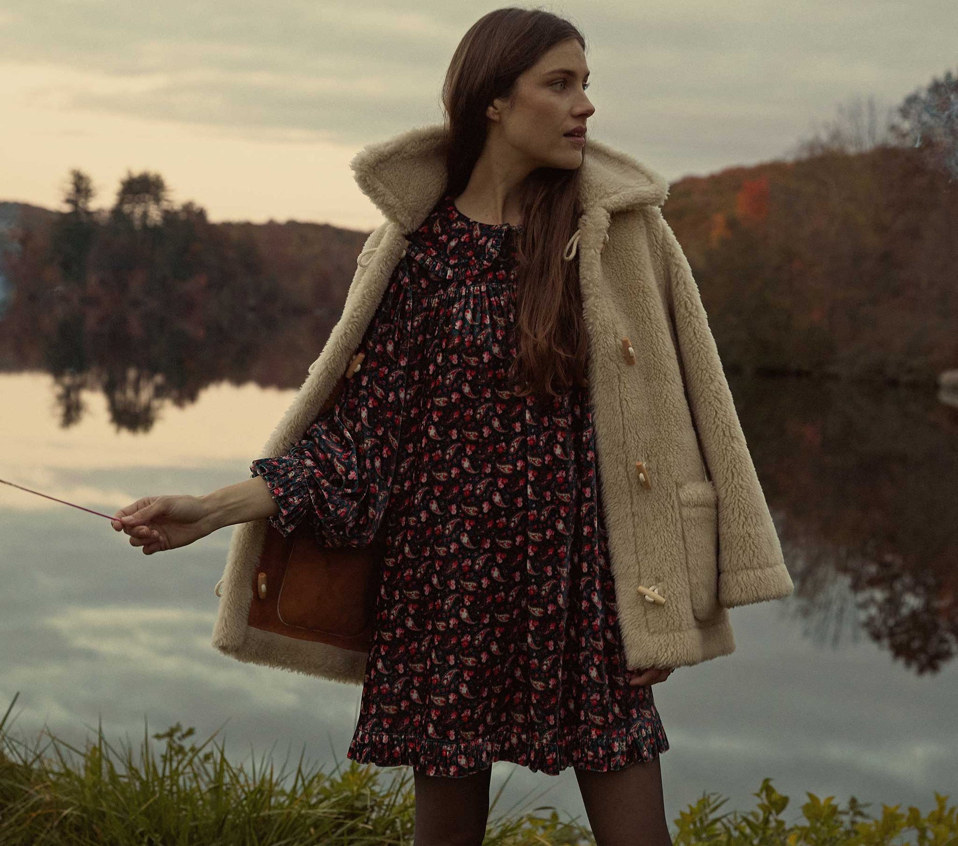 HMD -- NORA DRESS -- TEAL CANTERBURY PAISLEY view 6
