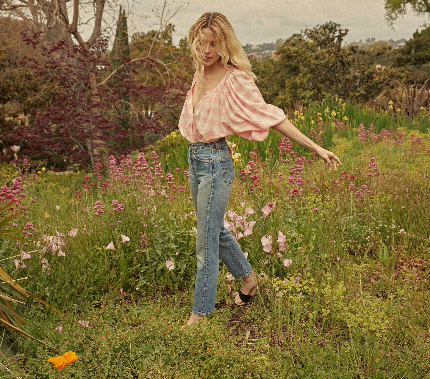 HMD -- JEANNE TOP -- ROSETTE GINGHAM