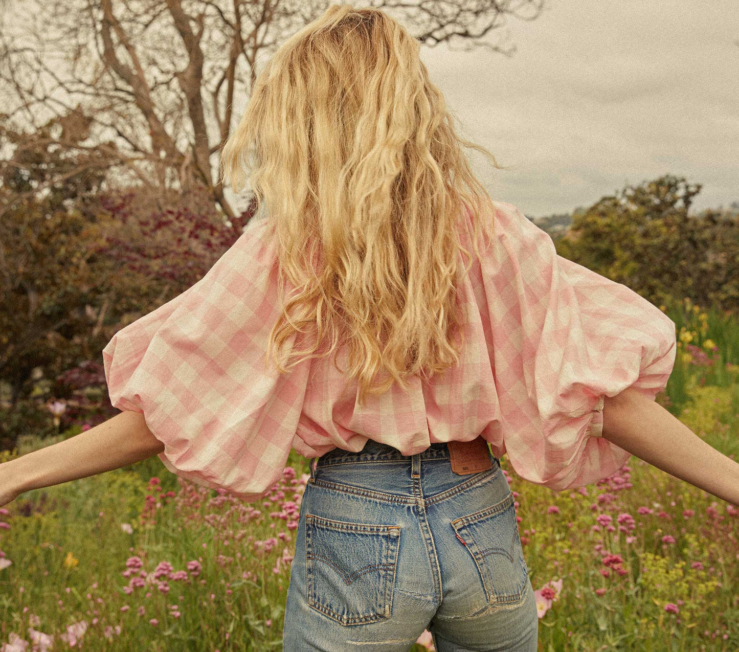 HMD -- JEANNE TOP -- ROSETTE GINGHAM