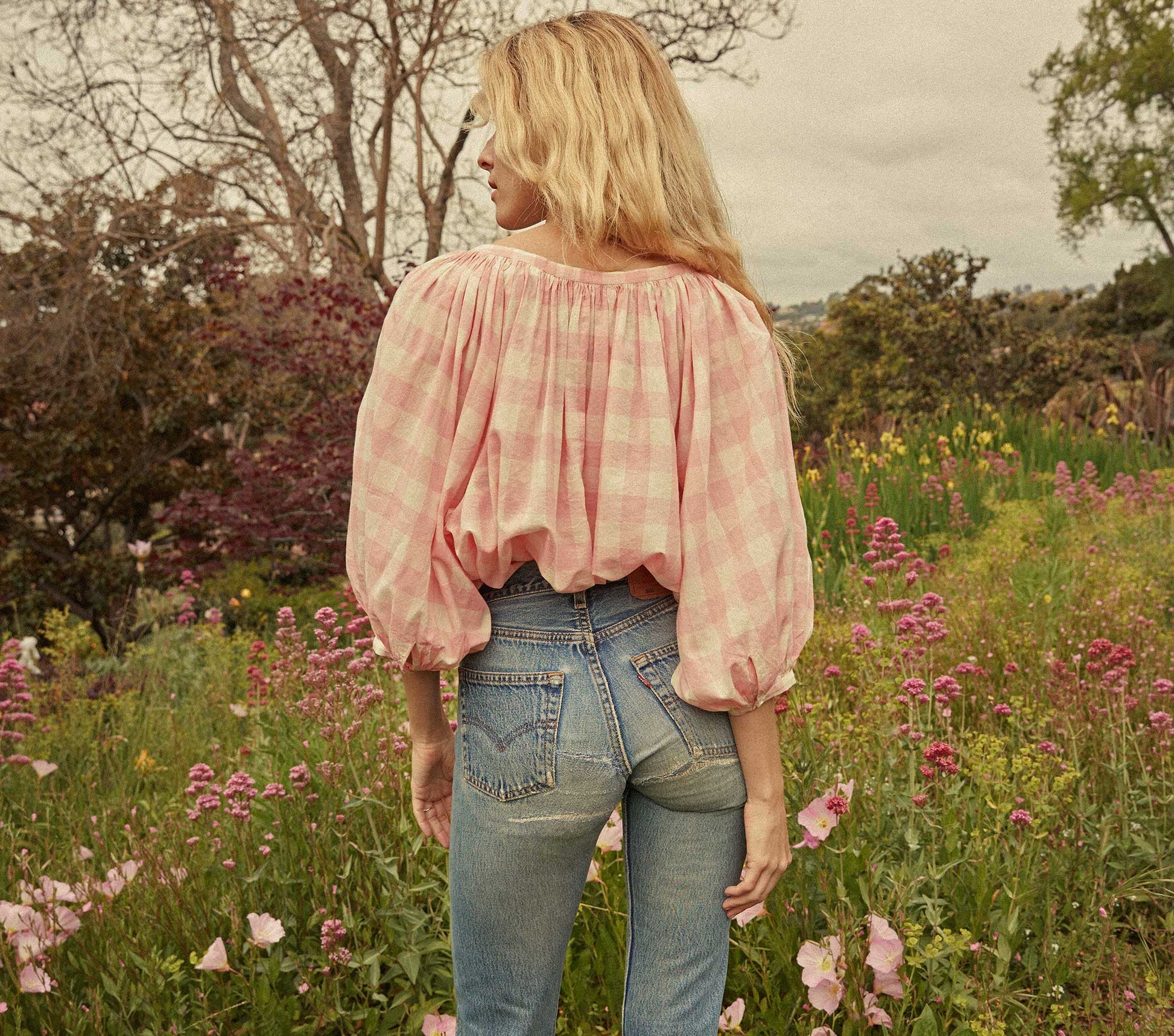 HMD -- JEANNE TOP -- ROSETTE GINGHAM view 3
