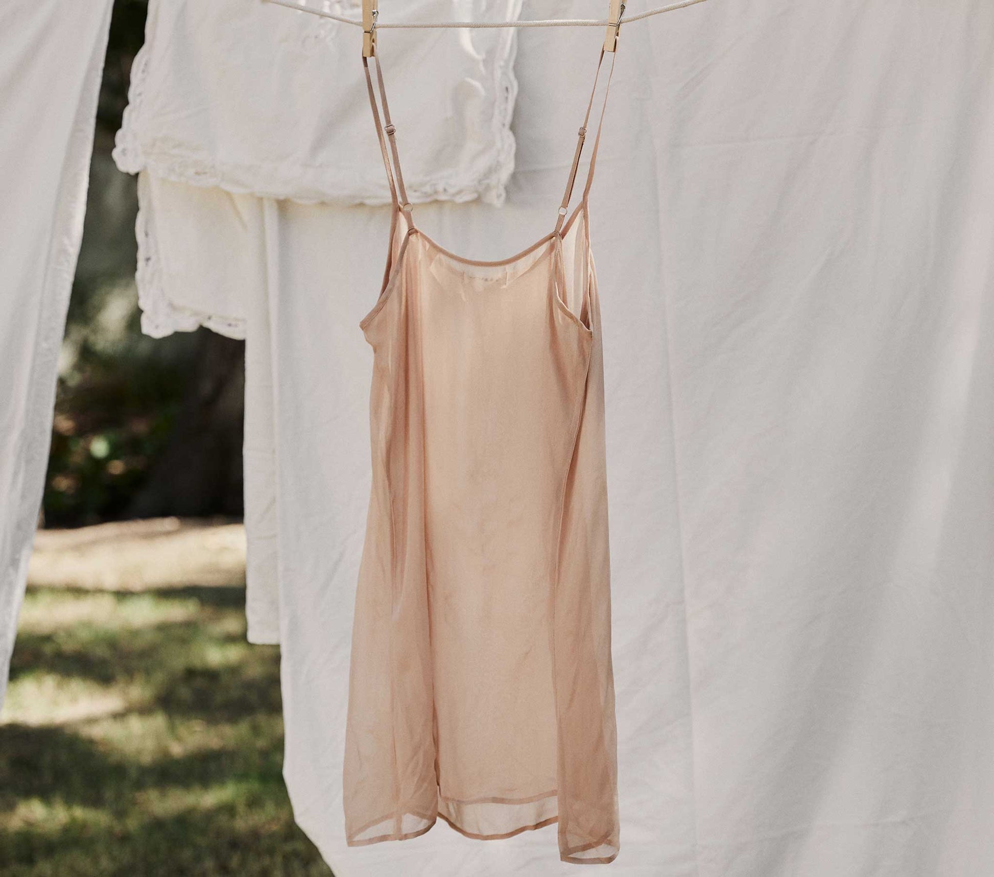 SHORT SCOOP NECK SLIP -- CONCH view 4