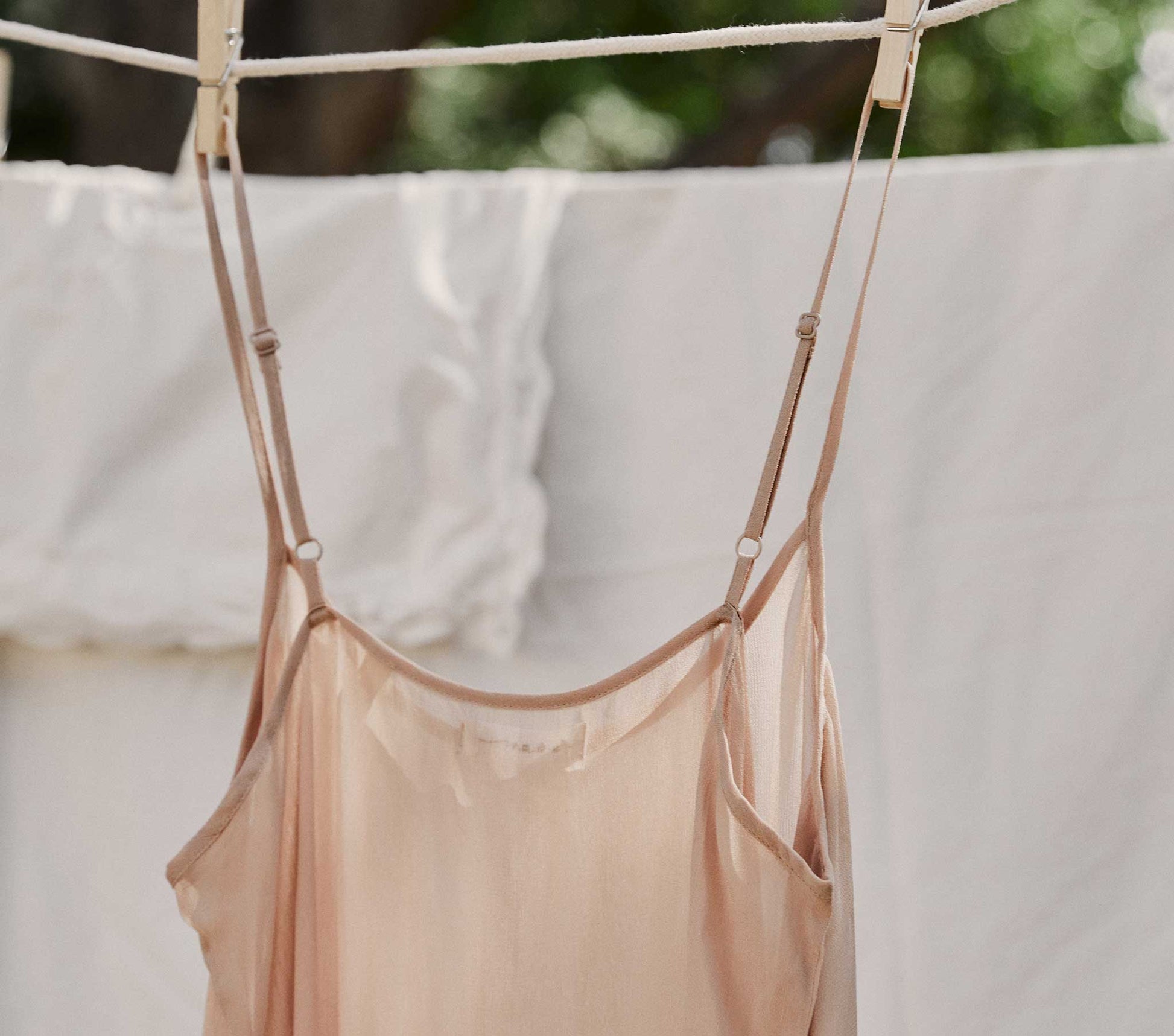 SHORT SCOOP NECK SLIP -- CONCH view 3