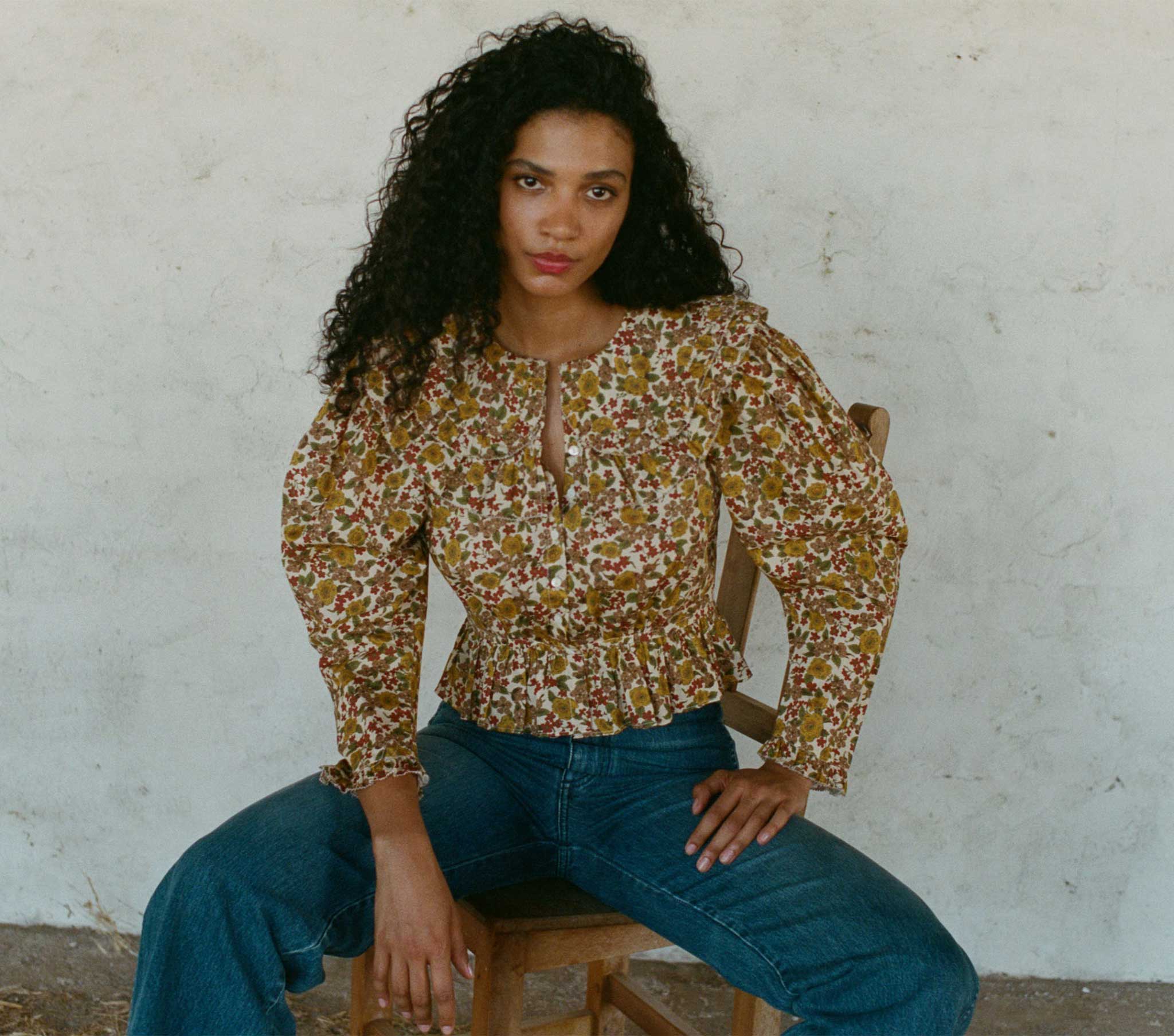 HMD -- DOLORES TOP -- JENNIFER SPRING FLORAL