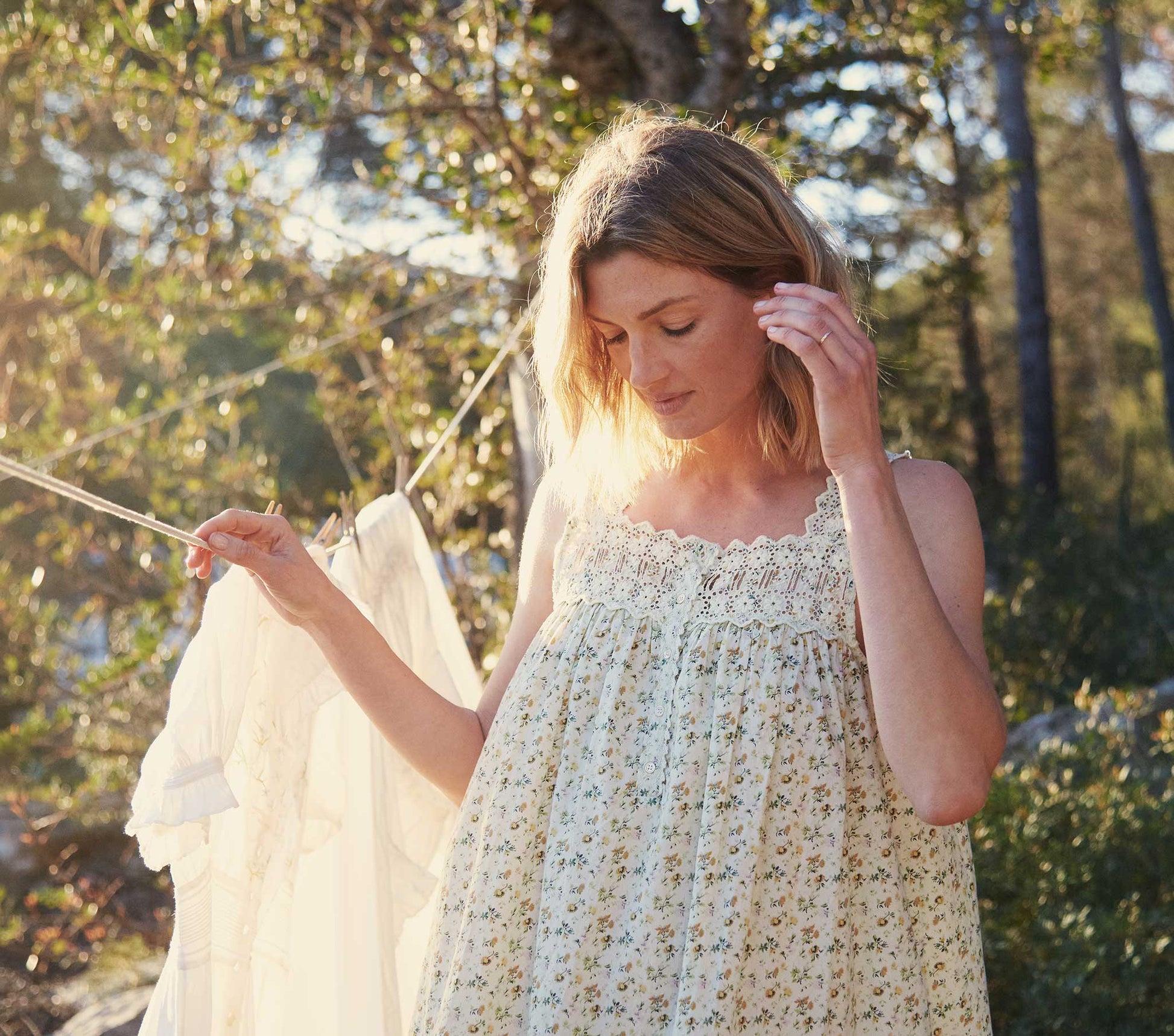 HMD -- GLADYS DRESS -- MOSS PAPILLON FLORAL view 5
