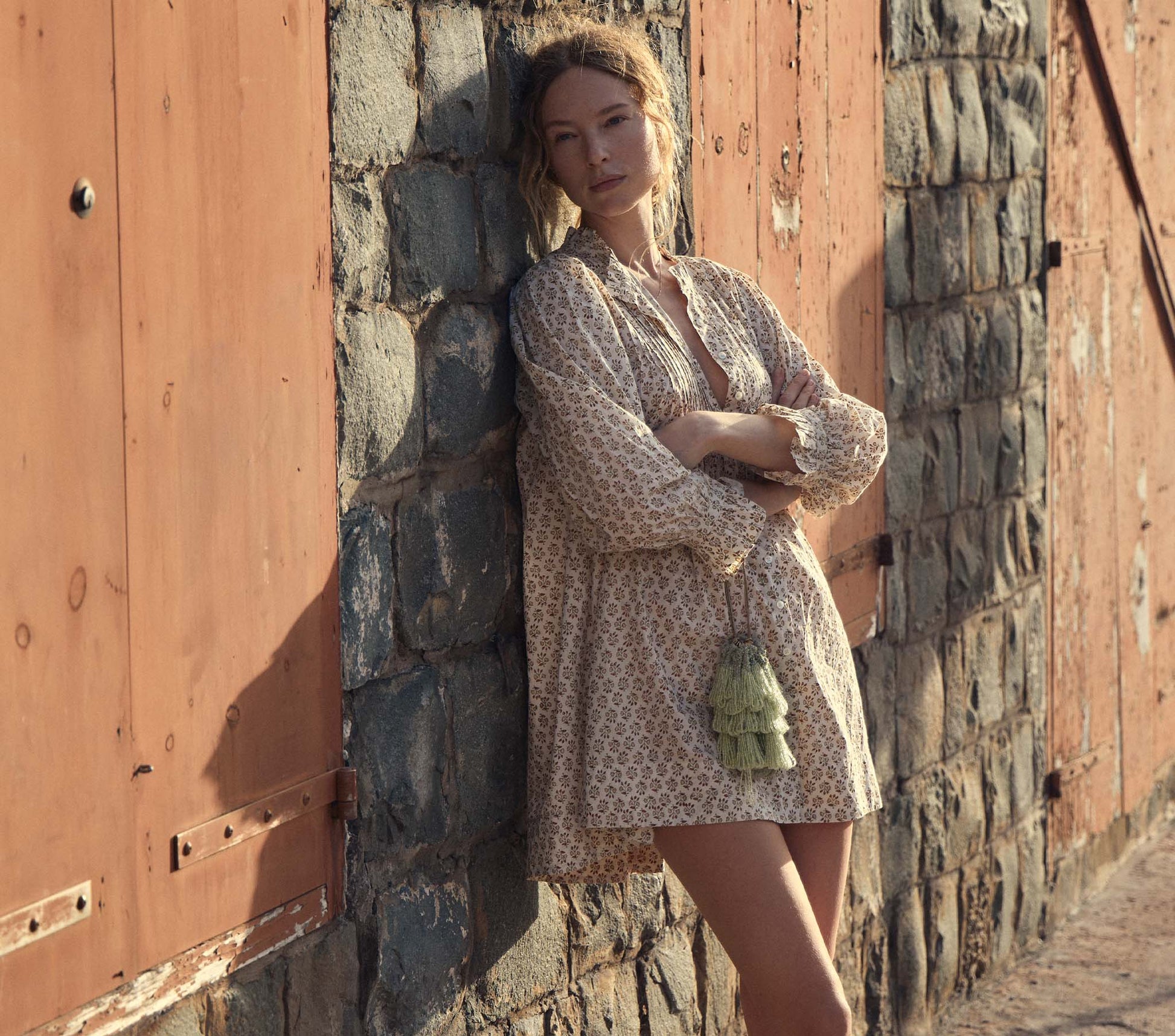 HMD -- DULCIE DRESS -- SPRING ELDERBERRY FLORAL view 3
