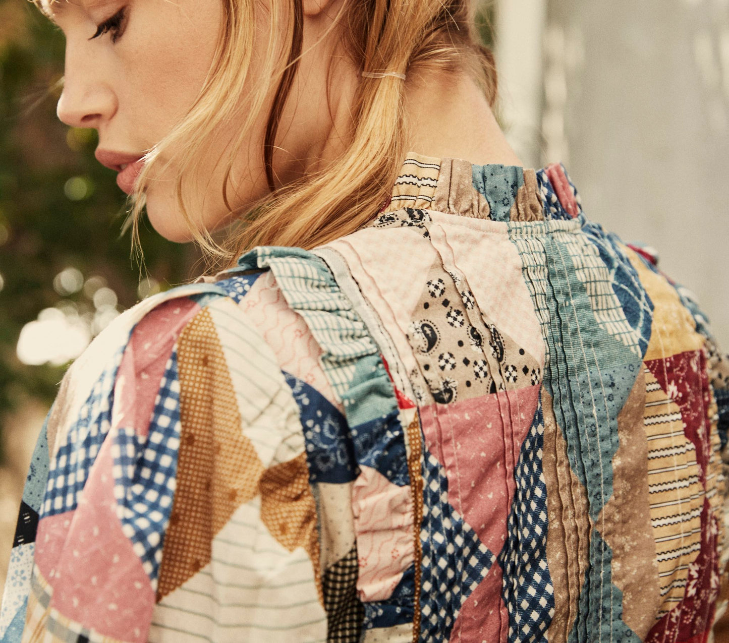 HMD -- AMADINE TOP -- PATCHWORK PRINT