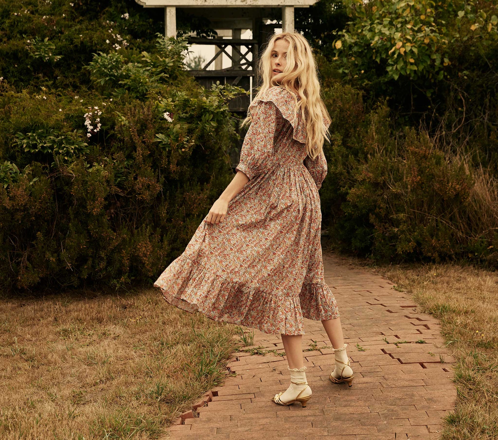 HMD -- DARCY DRESS -- RED CHIVE view 9
