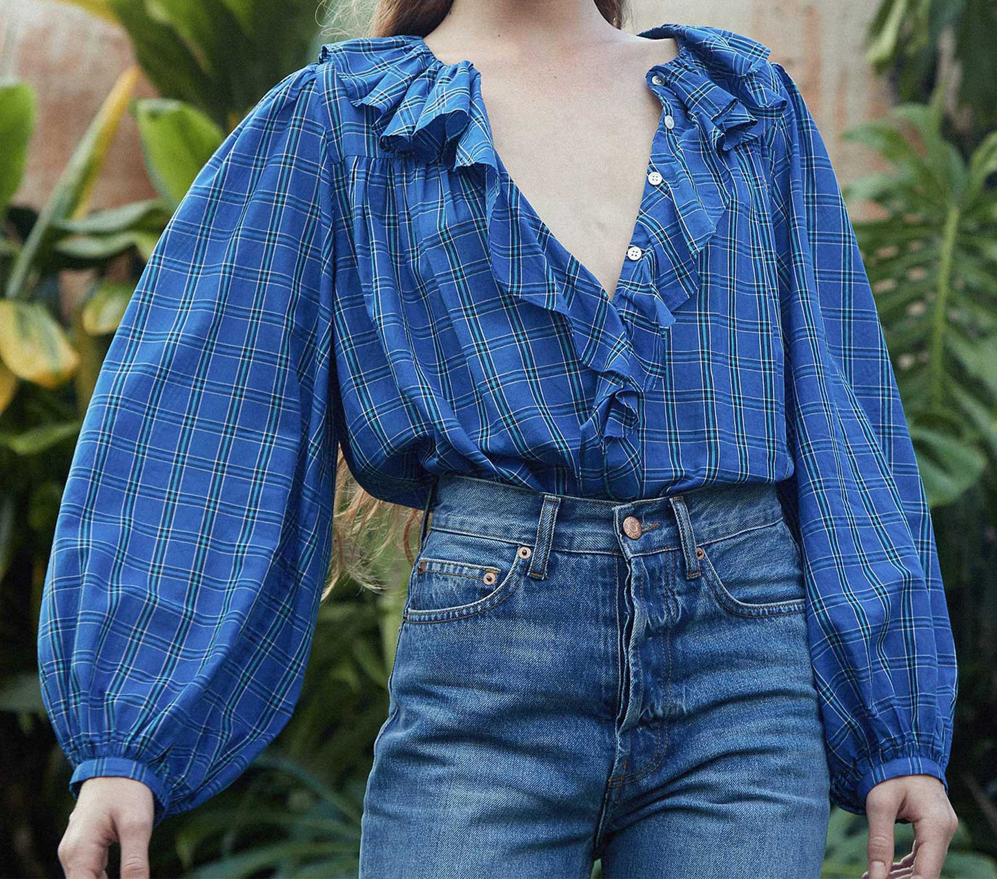 HMD -- ELLERY TOP -- PARK LANE PLAID