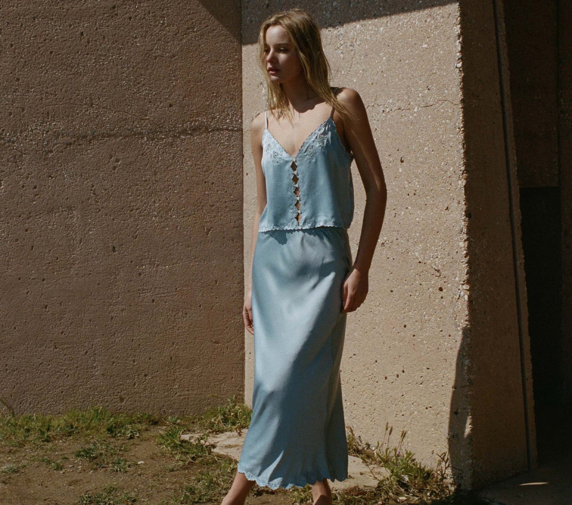 HMD -- ELOWEN SKIRT -- MINERAL BLUE view 1
