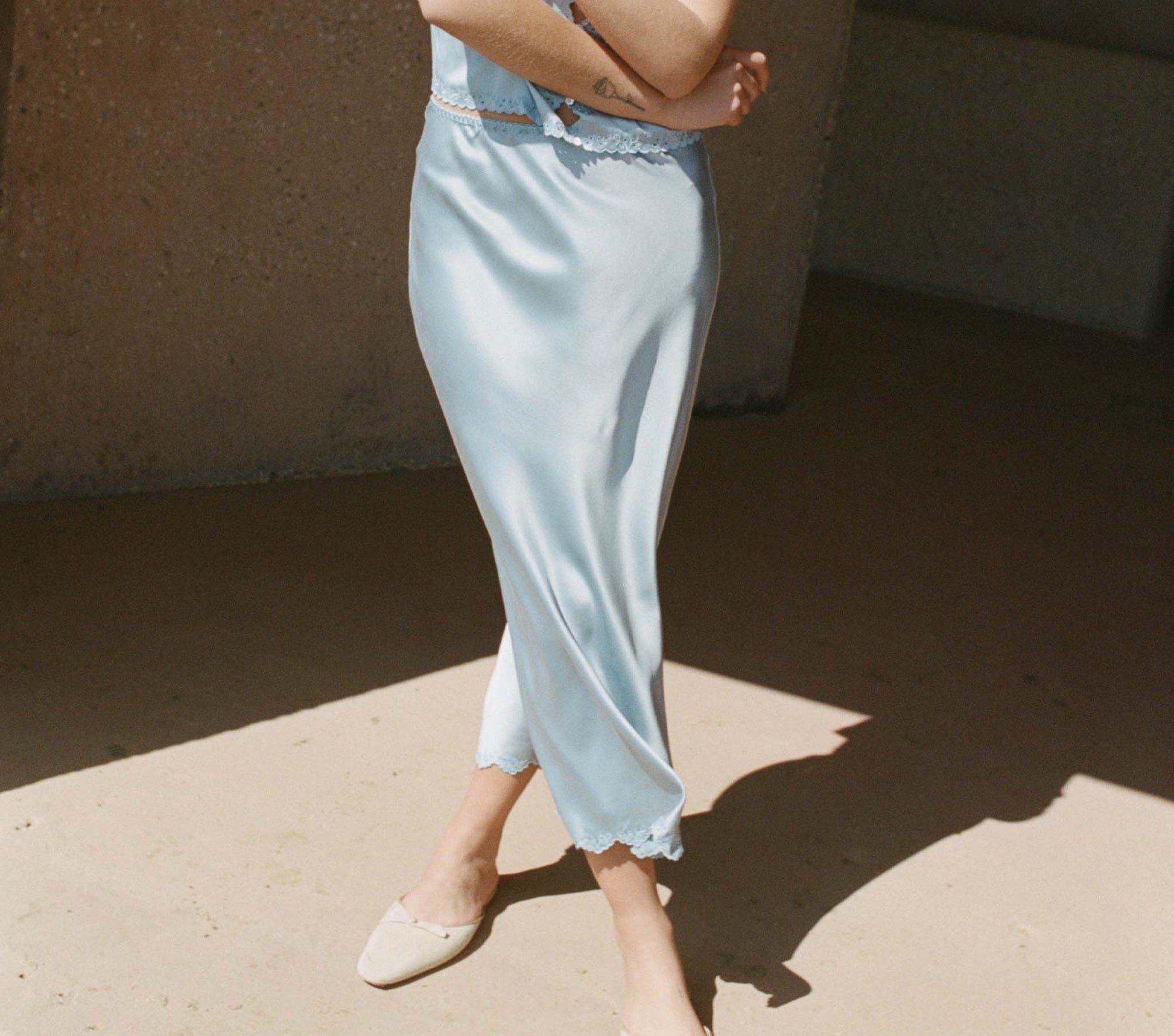HMD -- ELOWEN SKIRT -- MINERAL BLUE view 2
