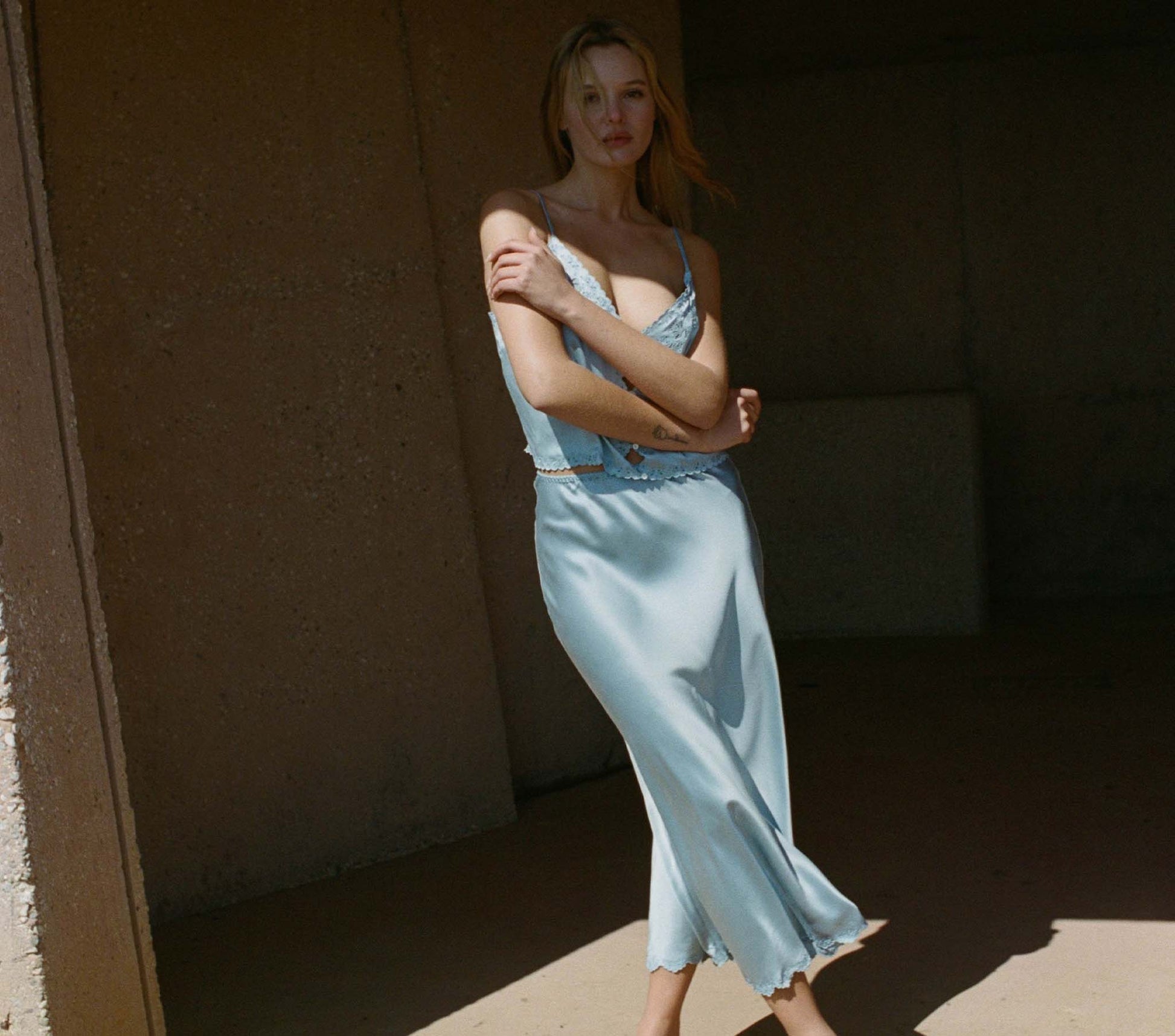 HMD -- ELOWEN SKIRT -- MINERAL BLUE view 3
