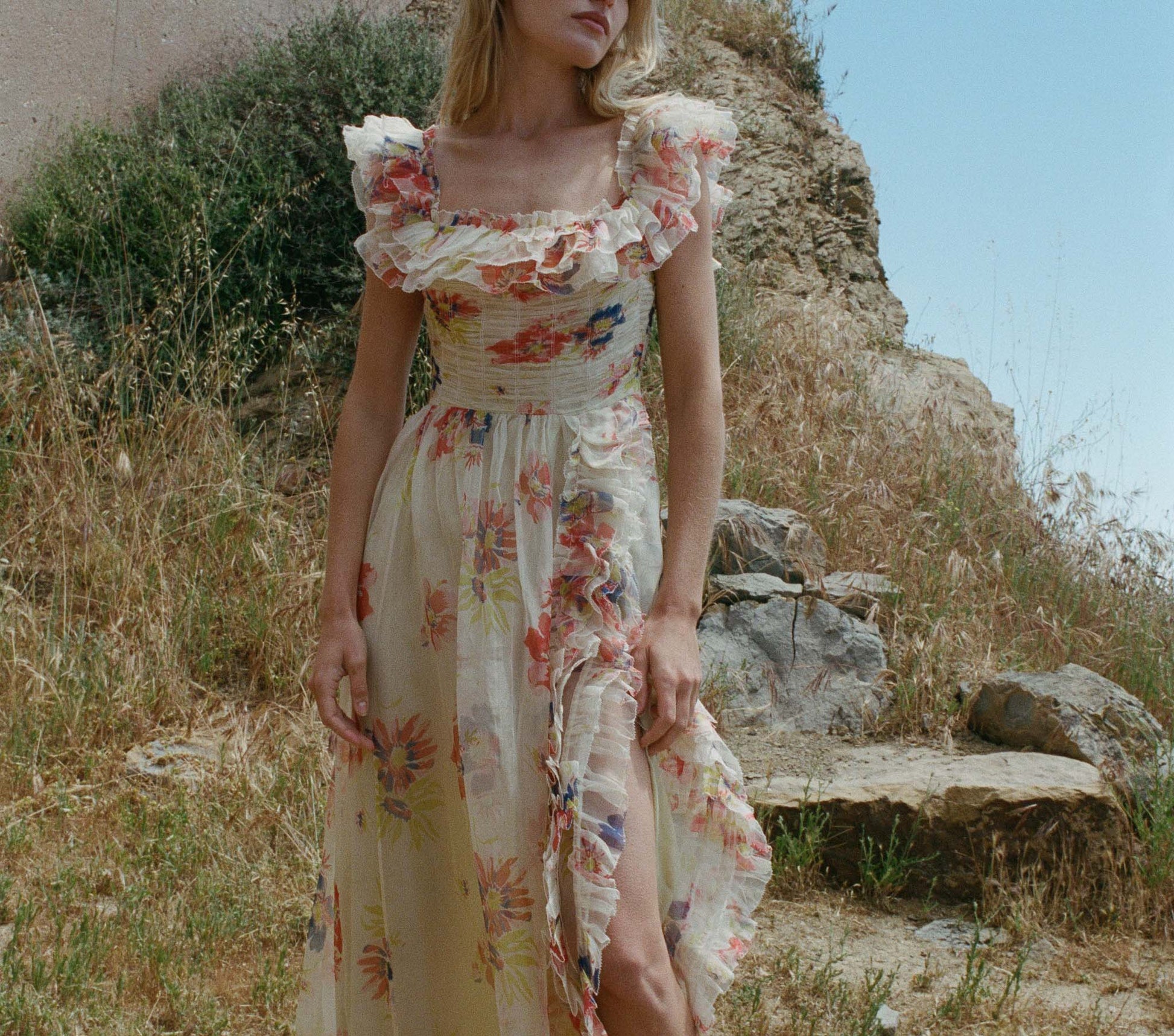 HMD -- ERNESTINE DRESS -- SWEET GARDENIA view 4
