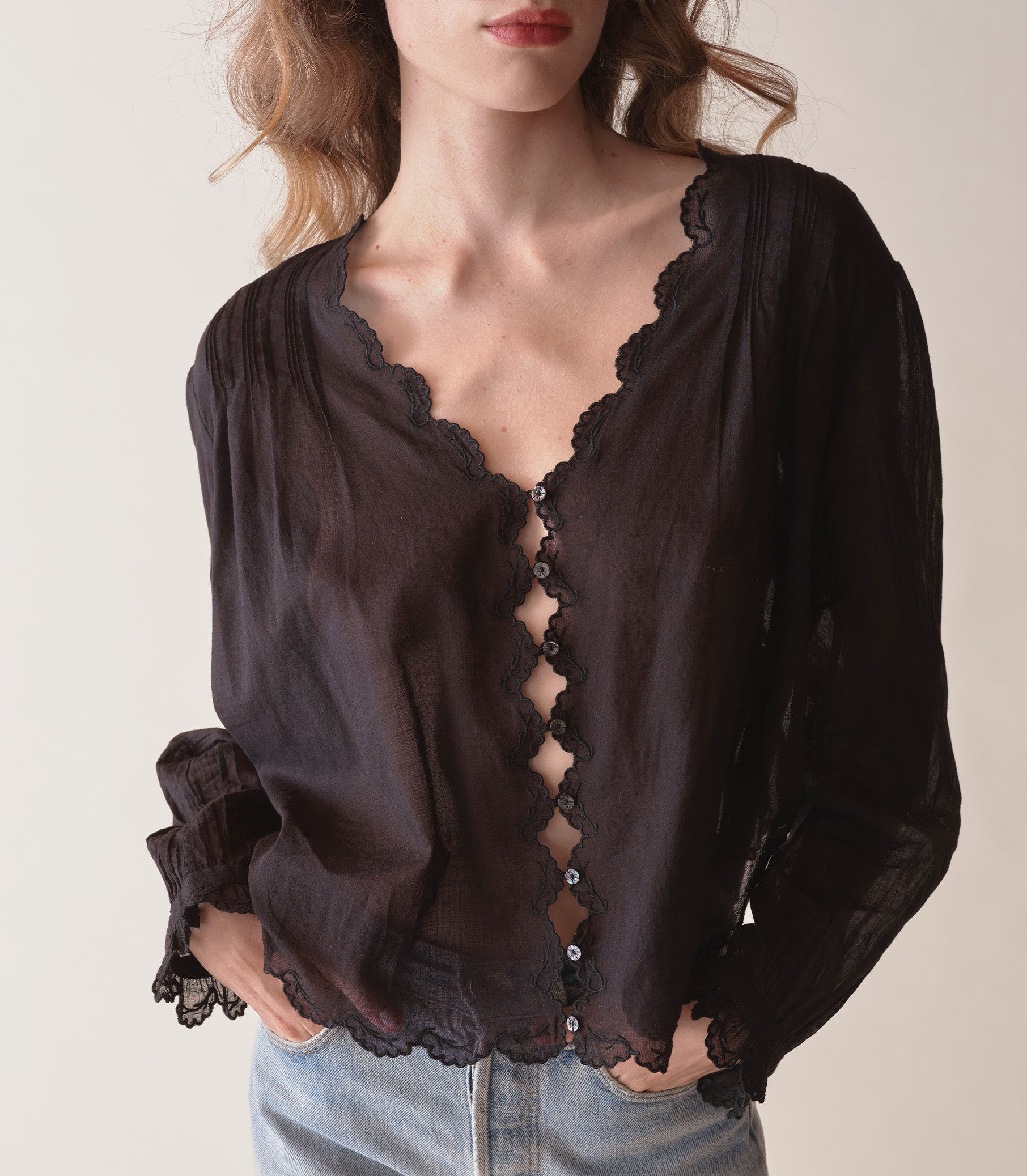 HMD -- ELAYNE TOP -- BLACK view 2