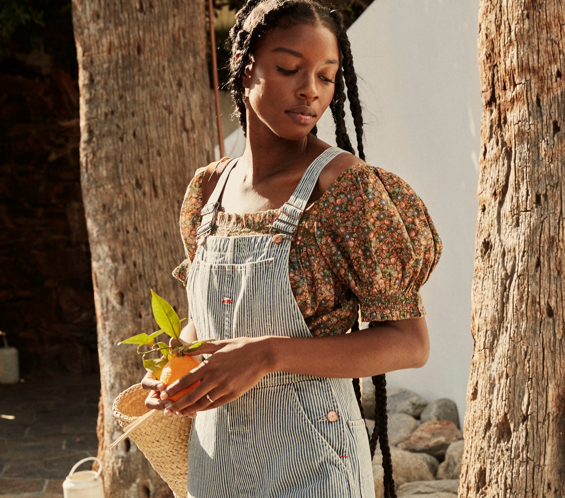HMD -- ELBA TOP -- YELLOW LAUREL CANYON ROSE view 9
