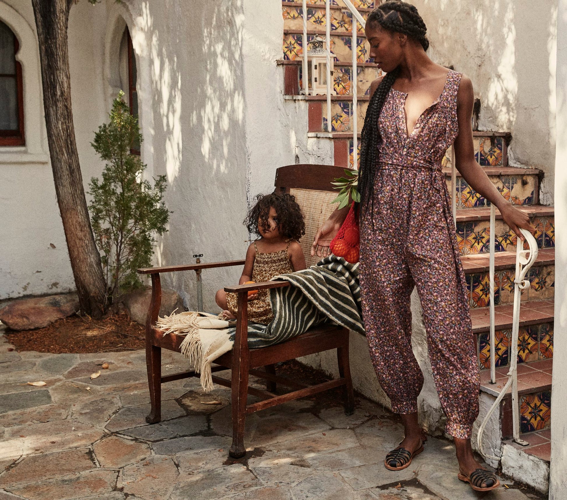 HMD -- ELIZA JUMPSUIT -- BLUE LAUREL CANYON ROSE view 7
