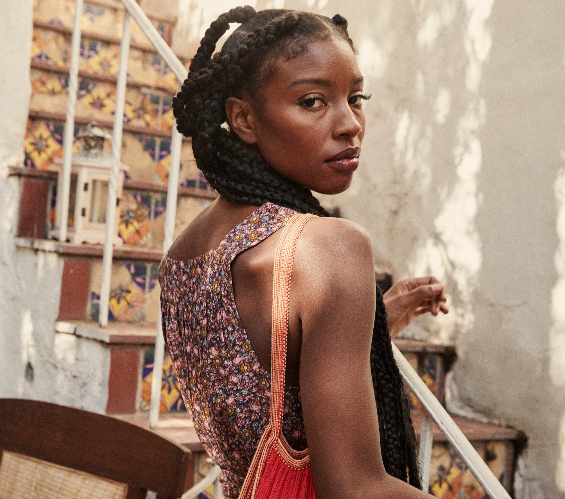 HMD -- ELIZA JUMPSUIT -- BLUE LAUREL CANYON ROSE view 9
