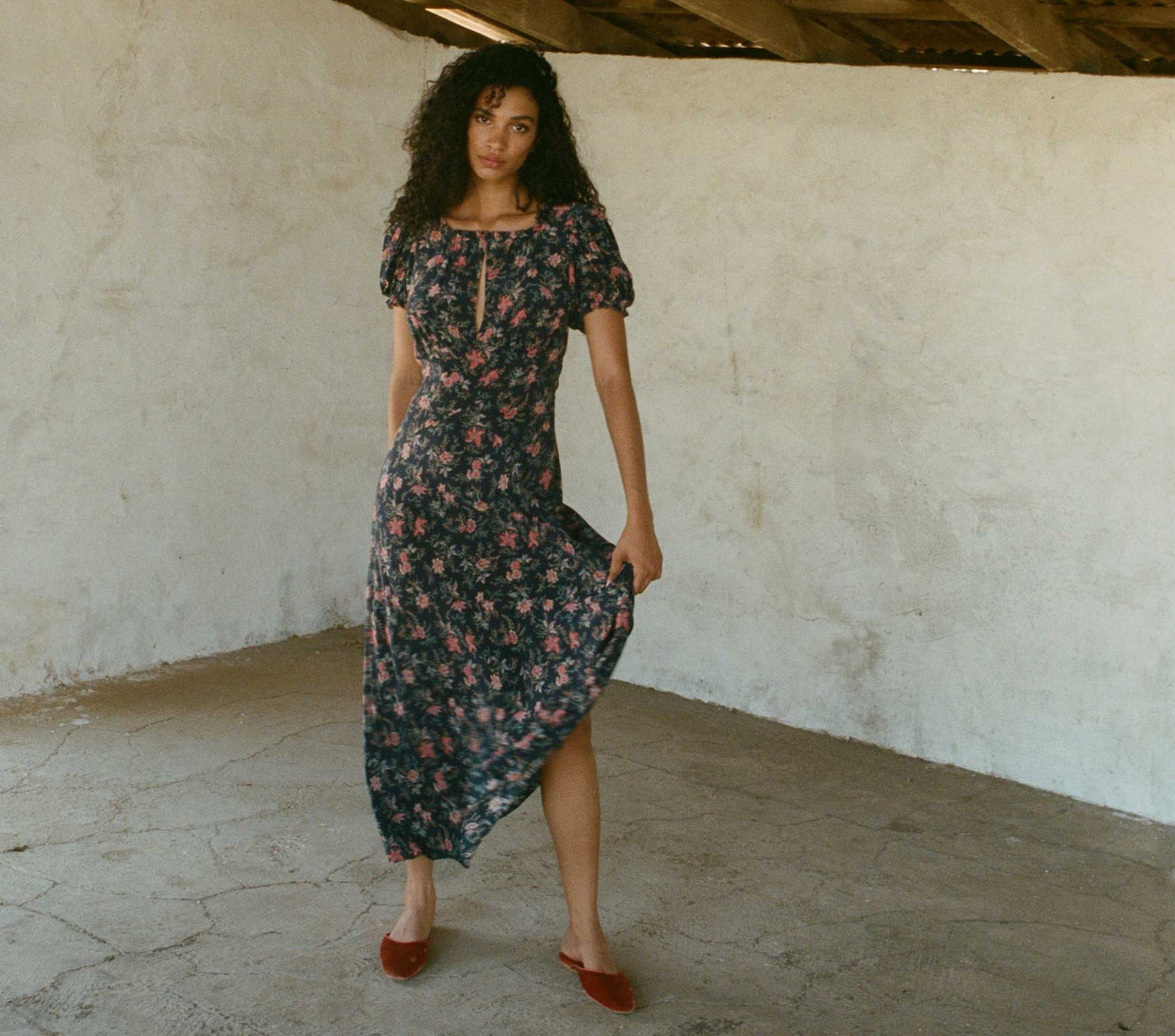 HMD -- GISELLE DRESS -- AEGEAN WINDING VINE FLORAL view 1