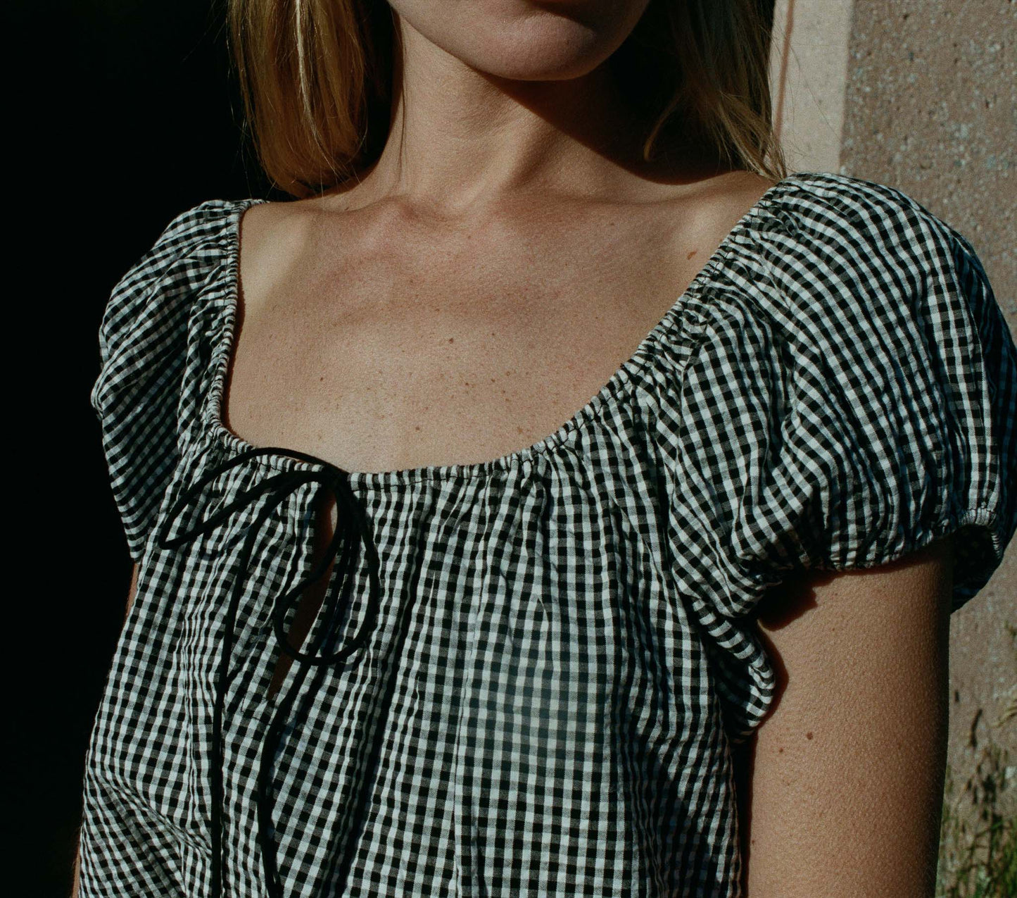 HMD -- HILARY TOP -- LA MADDALENA GINGHAM