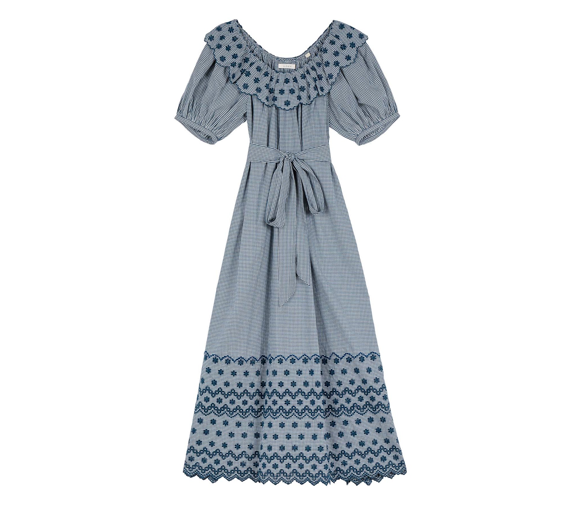 HMD -- HILL DRESS -- AZURE PARIS GINGHAM view 7