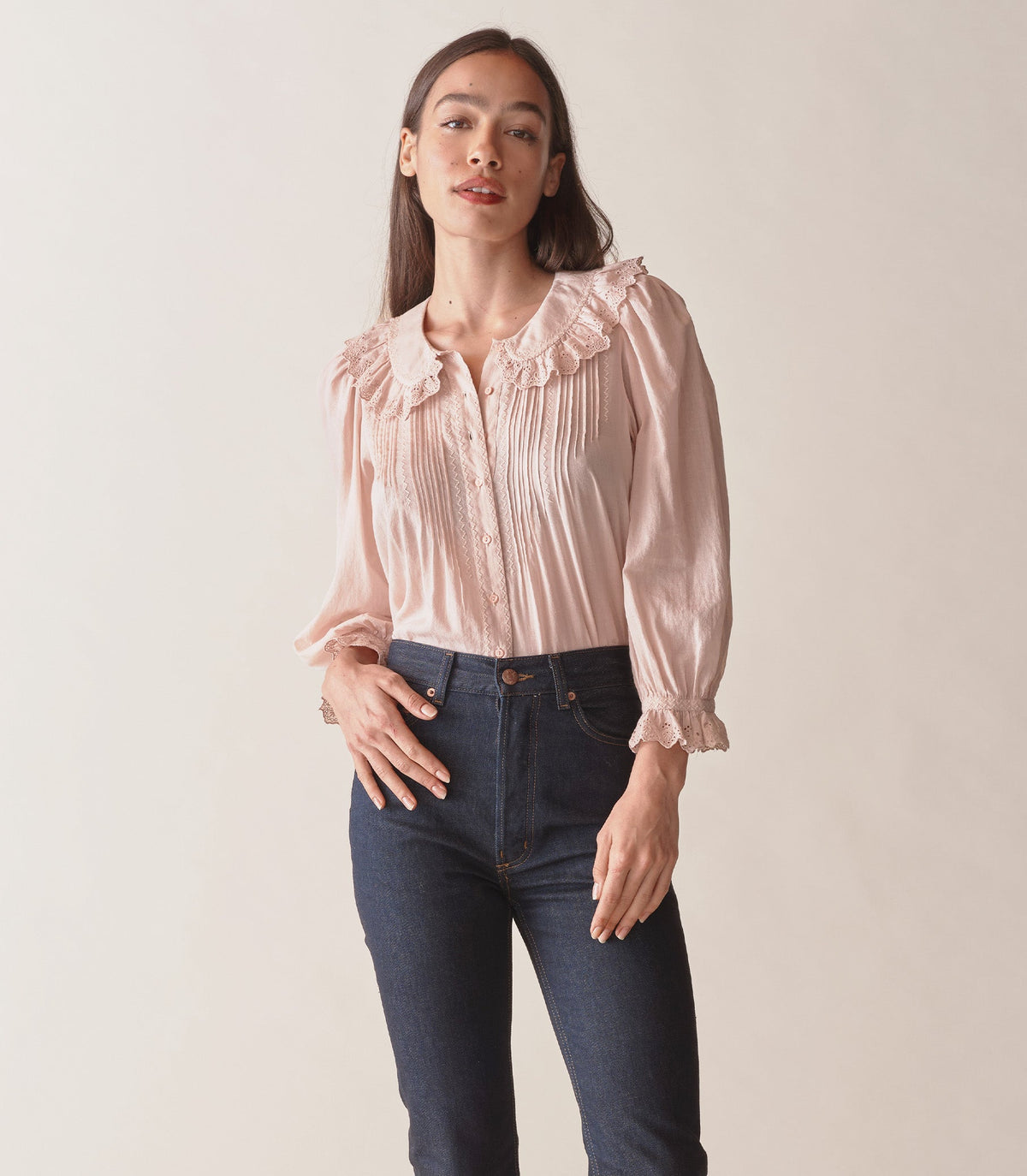 HMD -- HELENE TOP -- SUNDRIED ROSE view 1
