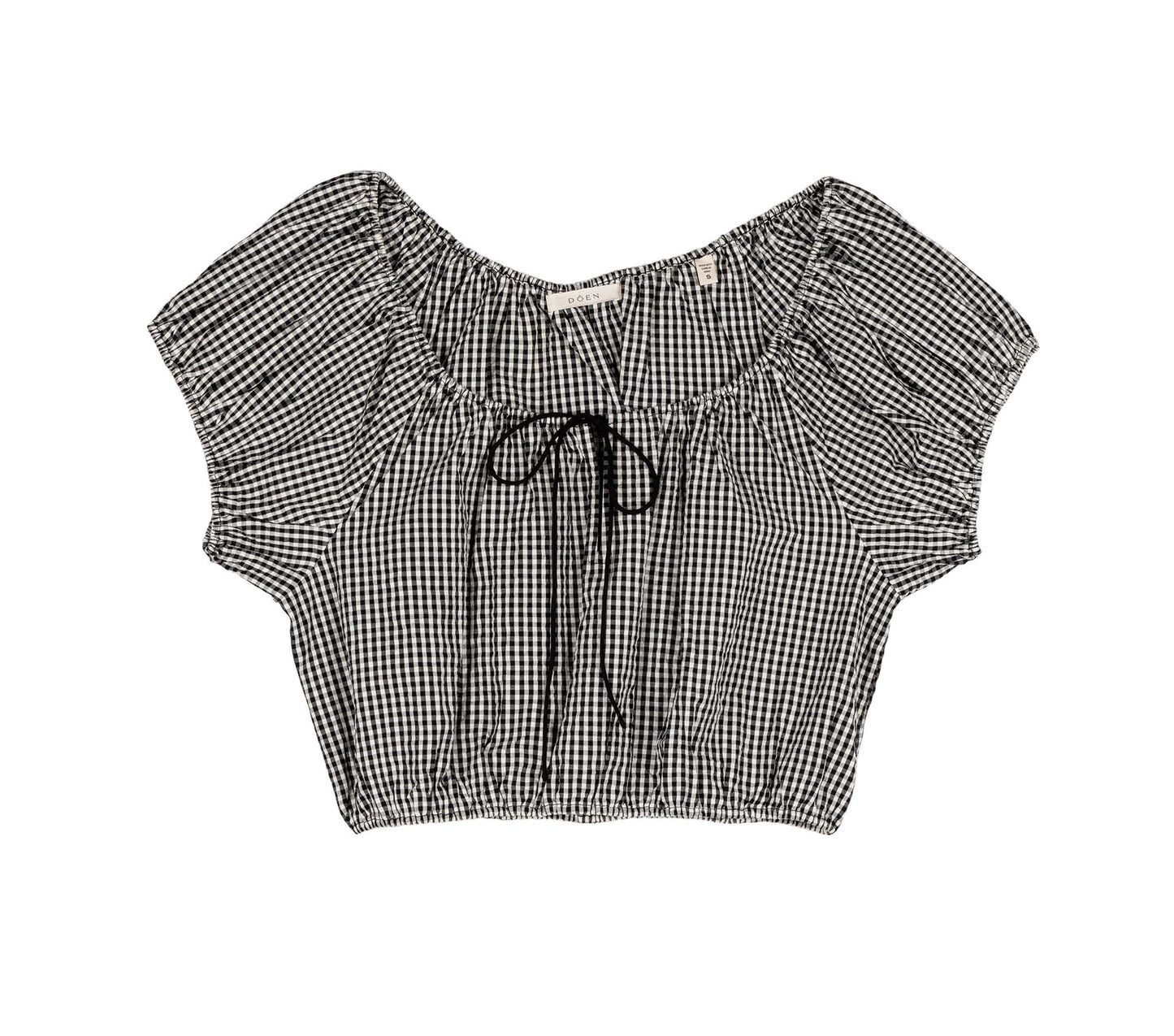 HMD -- HILARY TOP -- LA MADDALENA GINGHAM